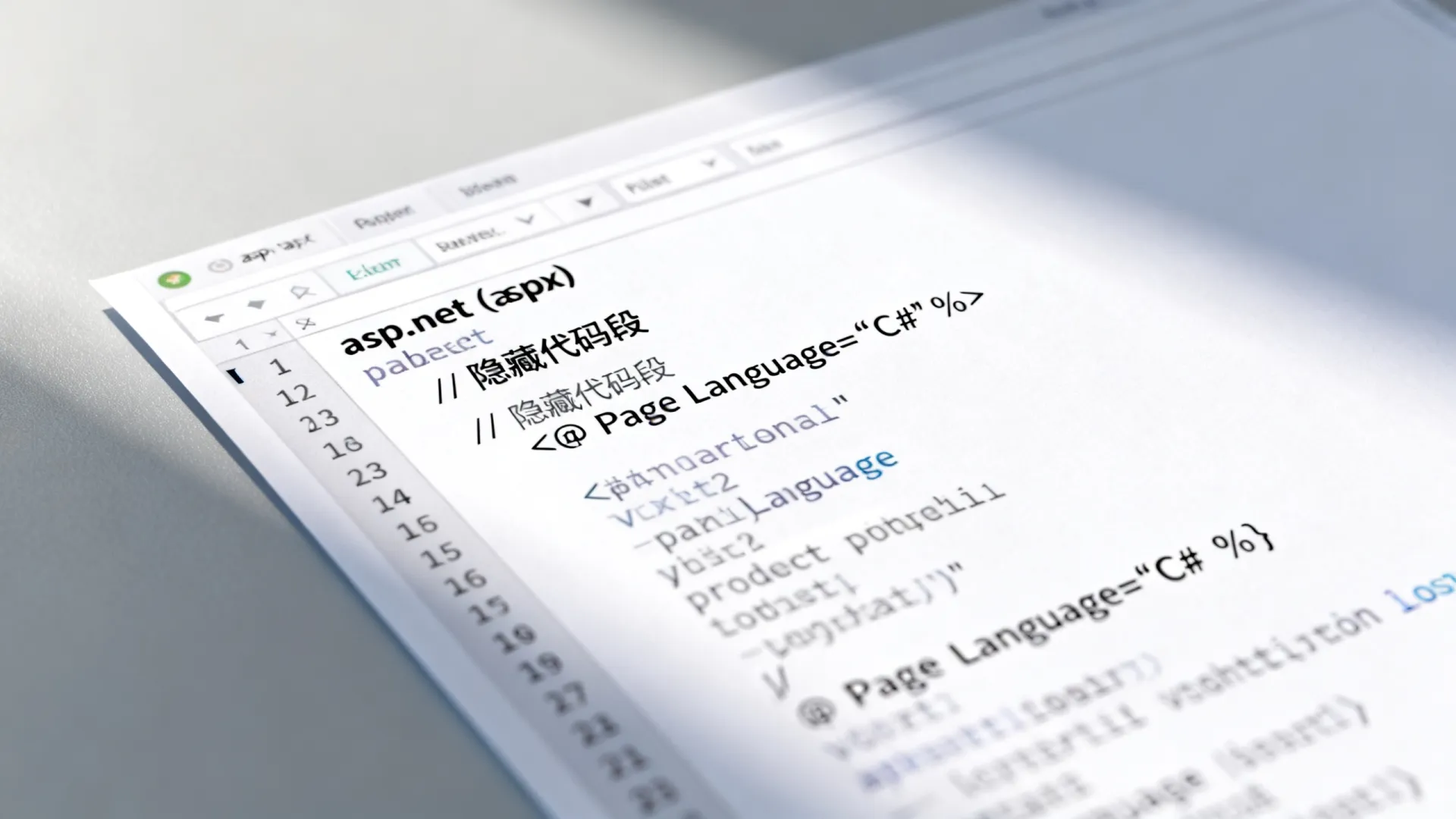 aspx文件隐藏代码 aspx文件隐藏代码