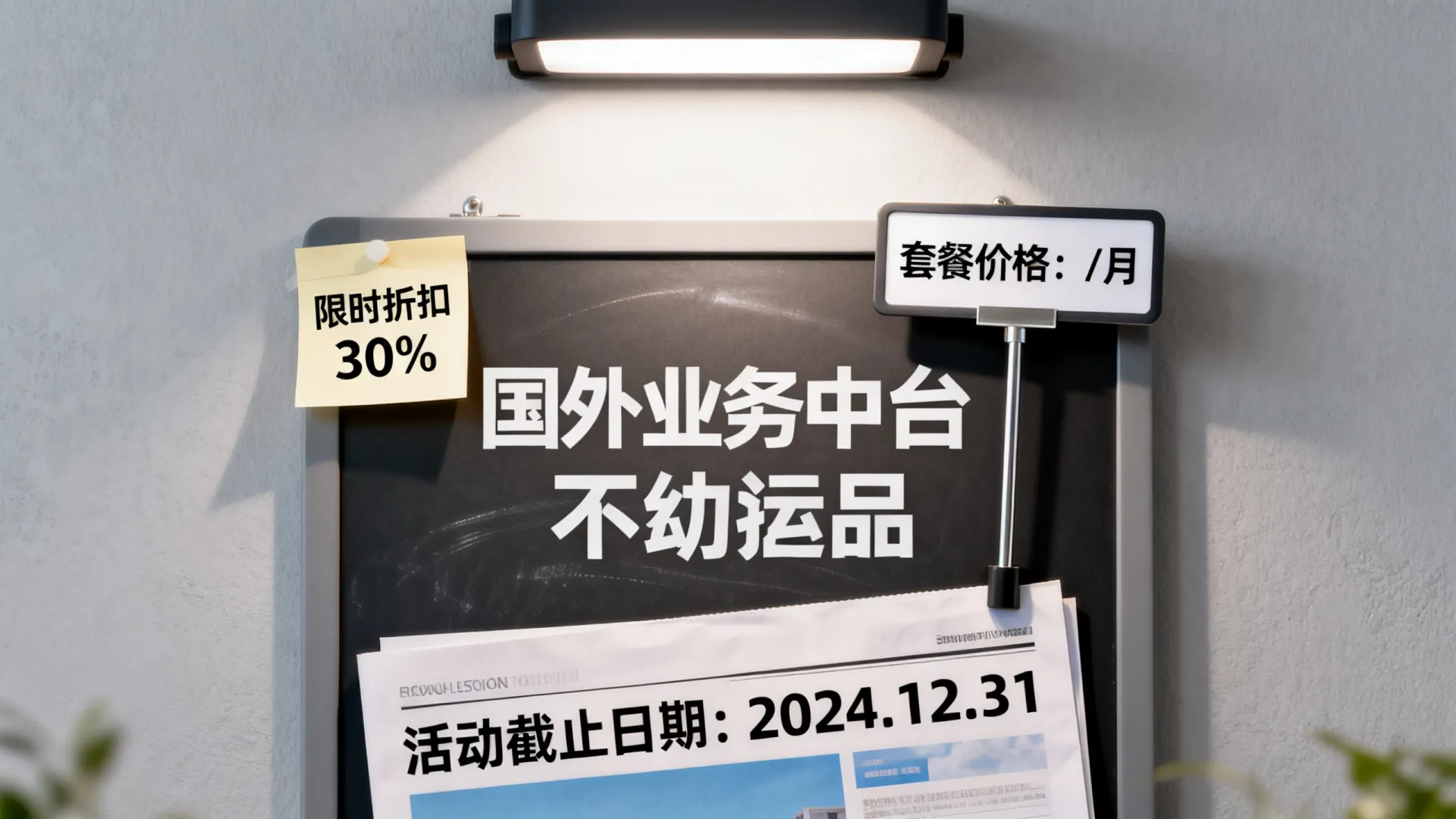国外业务中台促销