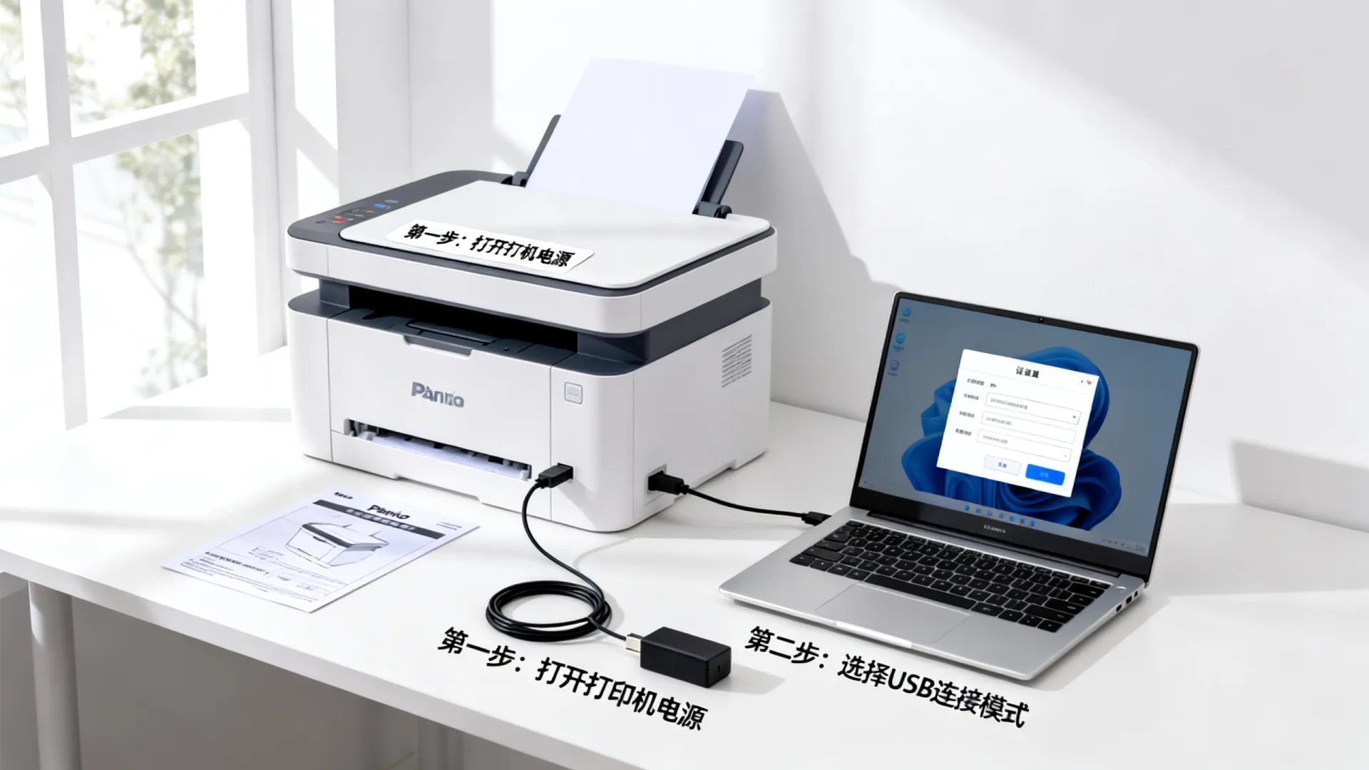 奔图打印机怎么和电脑连接视频 奔图打印机怎么和电脑连接视频
