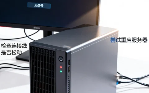服务器显示器无信号怎么解决，服务器黑屏是什么原因