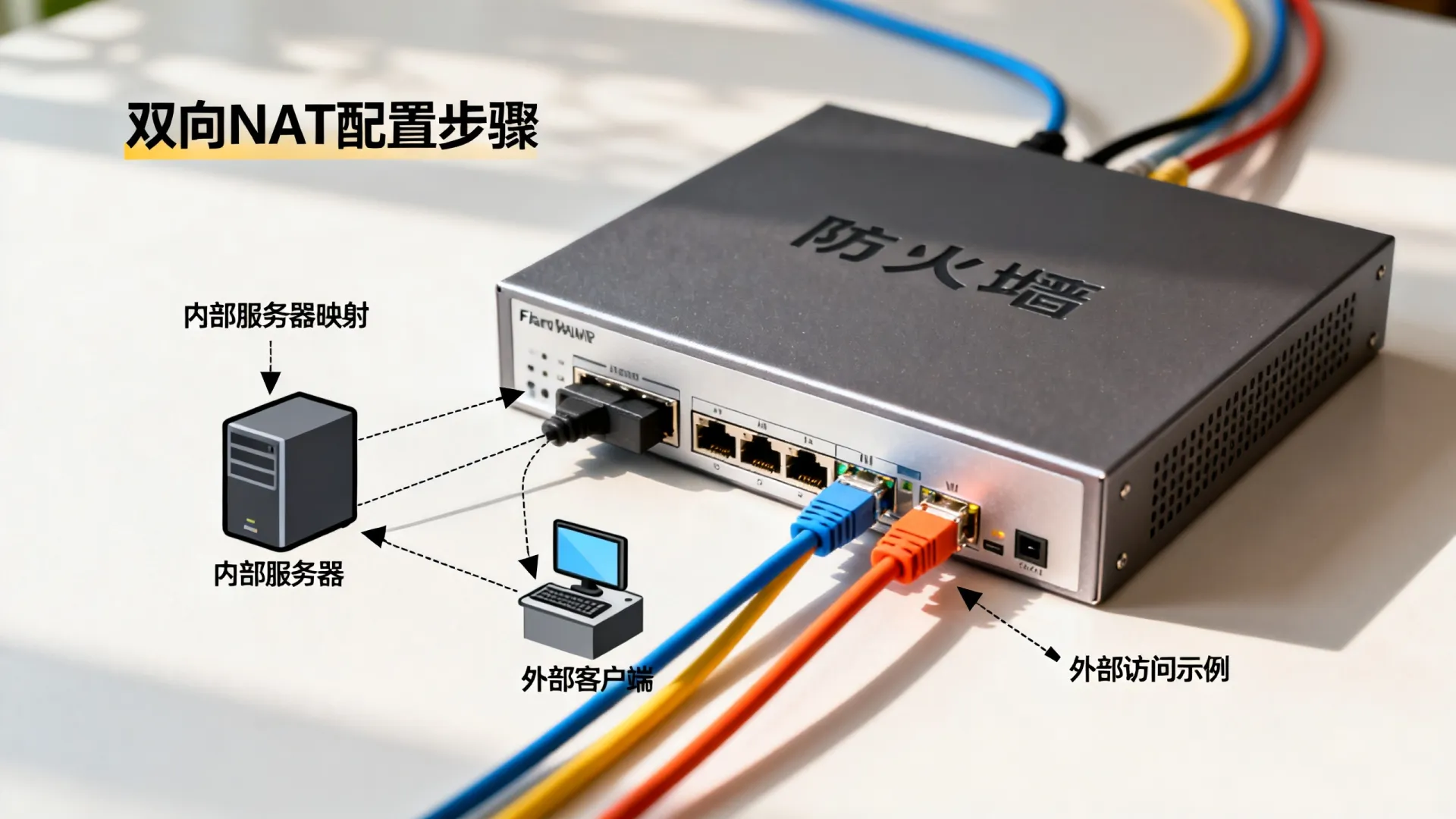 防火墙双向nat的应用示例 防火墙双向nat的应用示例