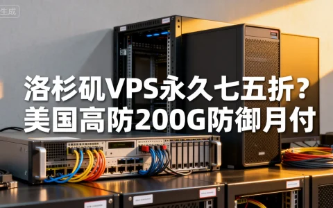 洛杉矶VPS永久七五折？美国高防200G防御月付$67起