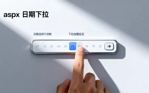 aspx日期下拉控件使用中遇到的问题，如何优化提升用户体验？