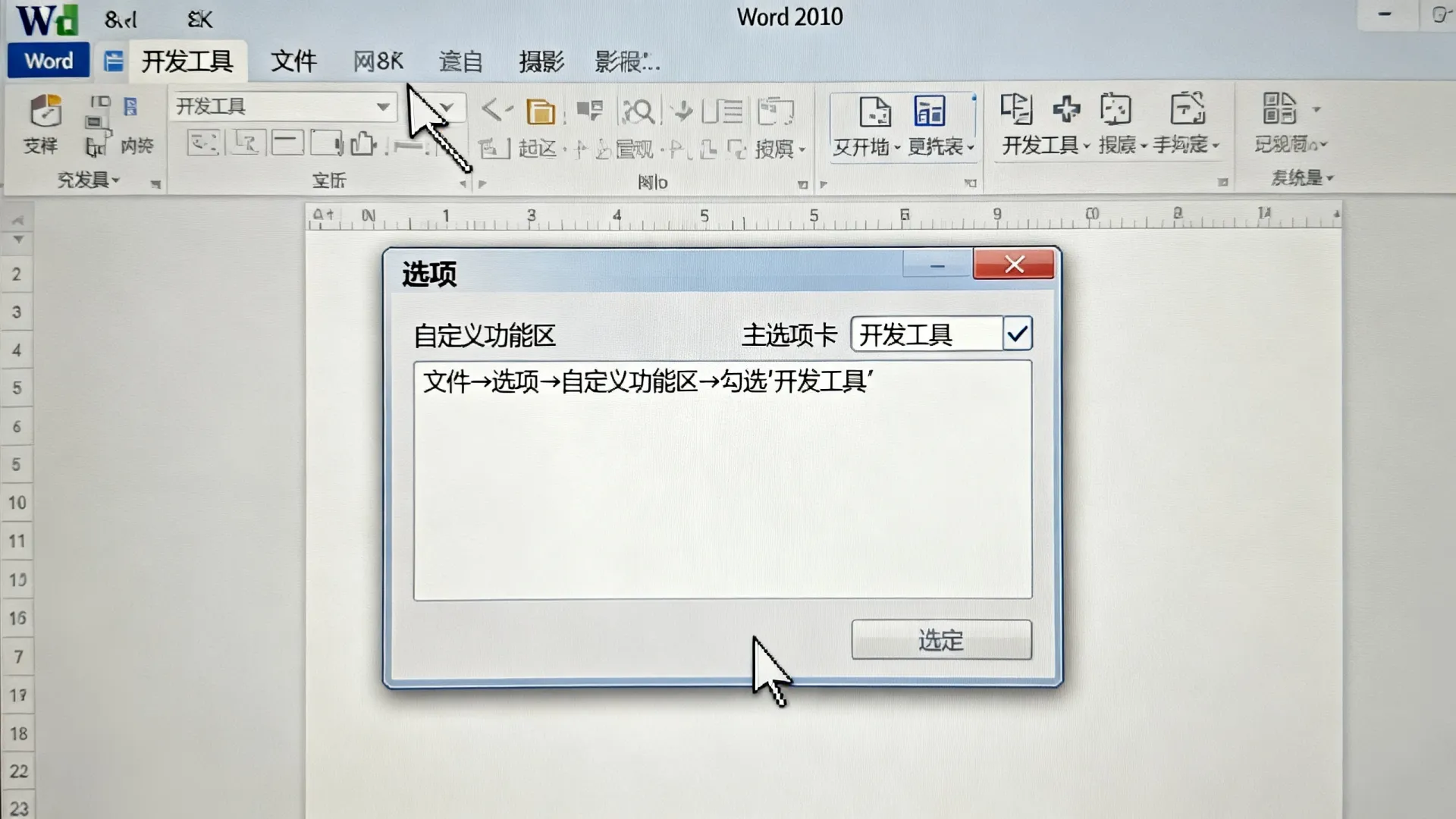 word 2010 开发工具 word 2010 开发工具