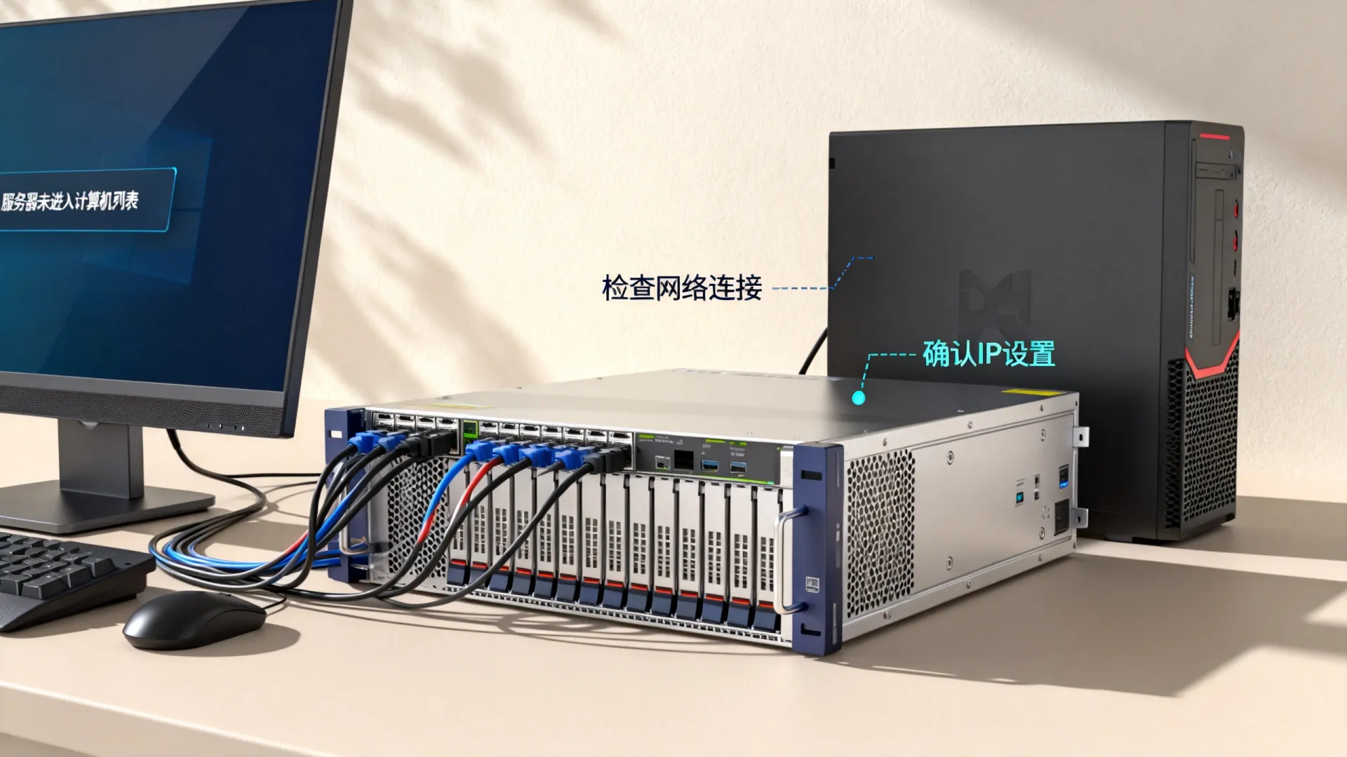 服务器未进入计算机列表 服务器未进入计算机列表