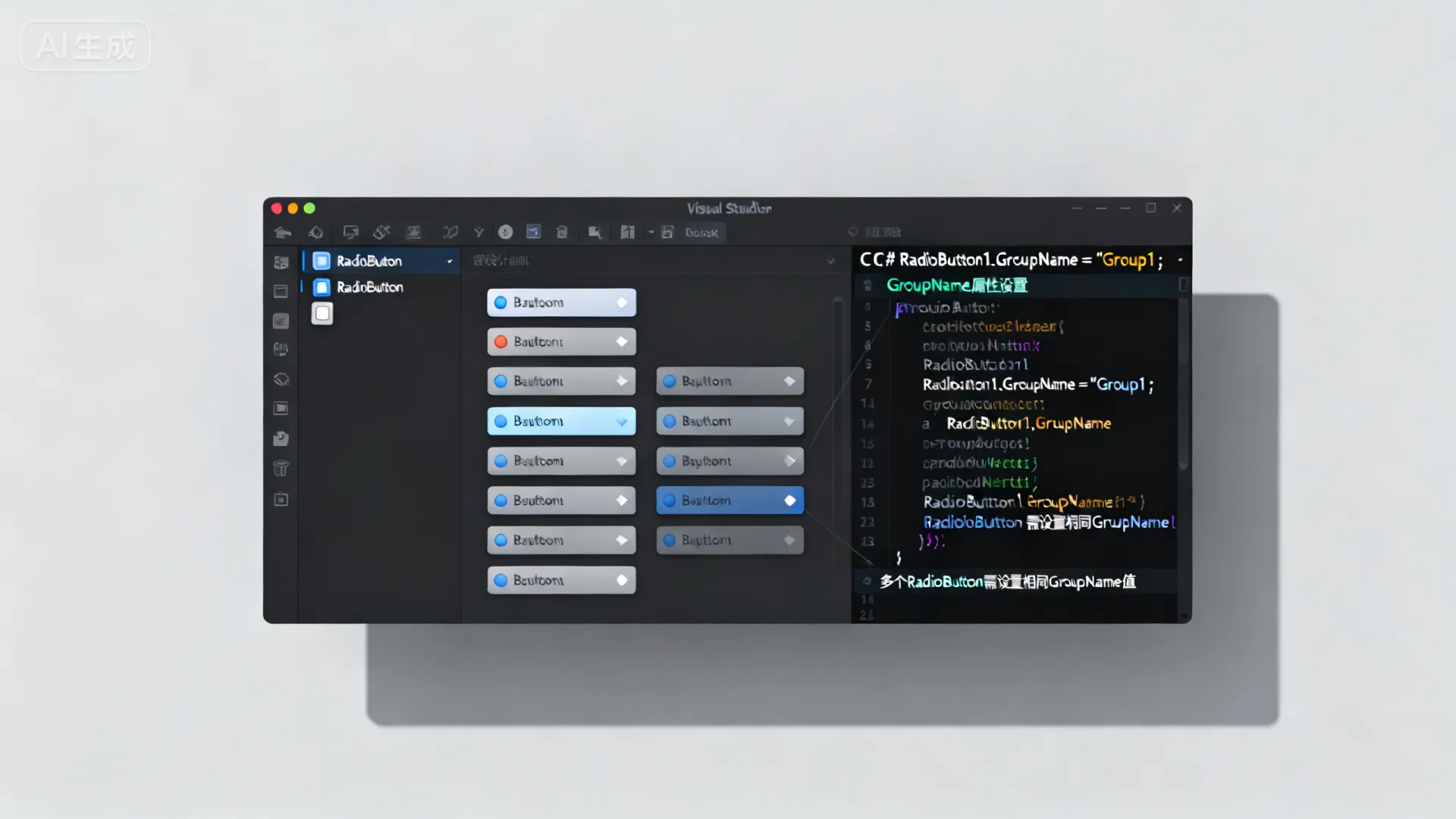 AspNet如何将多个RadioButton指定在一个组中