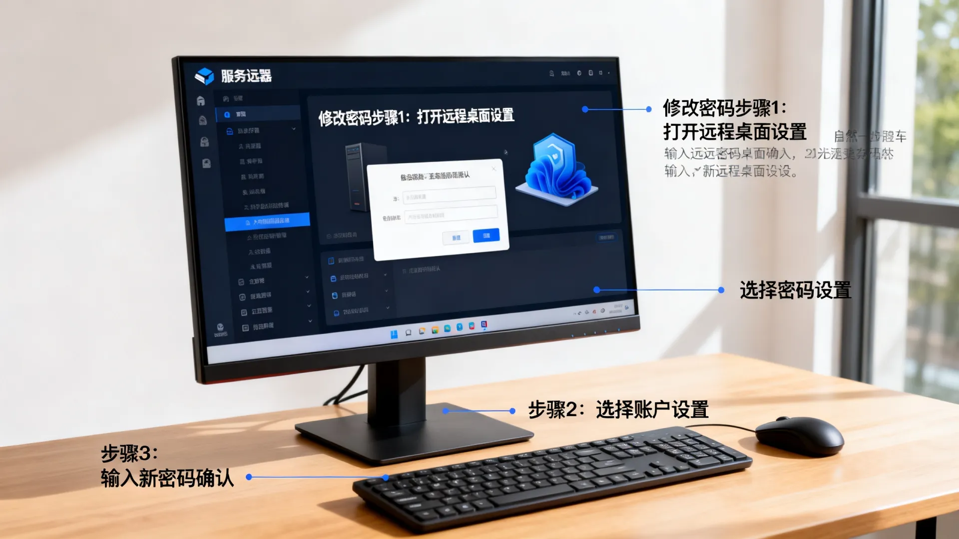 服务器更改远程桌面用户名和密码 服务器更改远程桌面用户名和密码