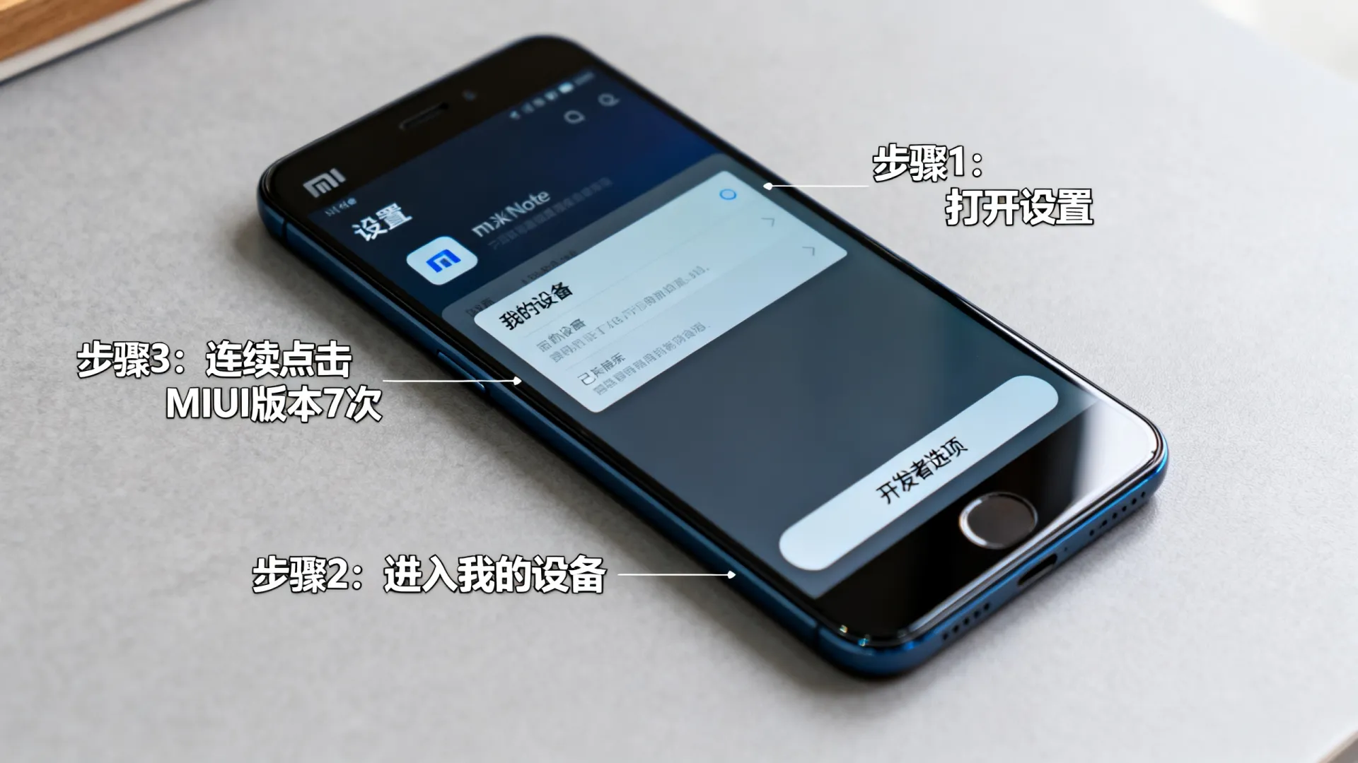 小米note开发选项在哪里
