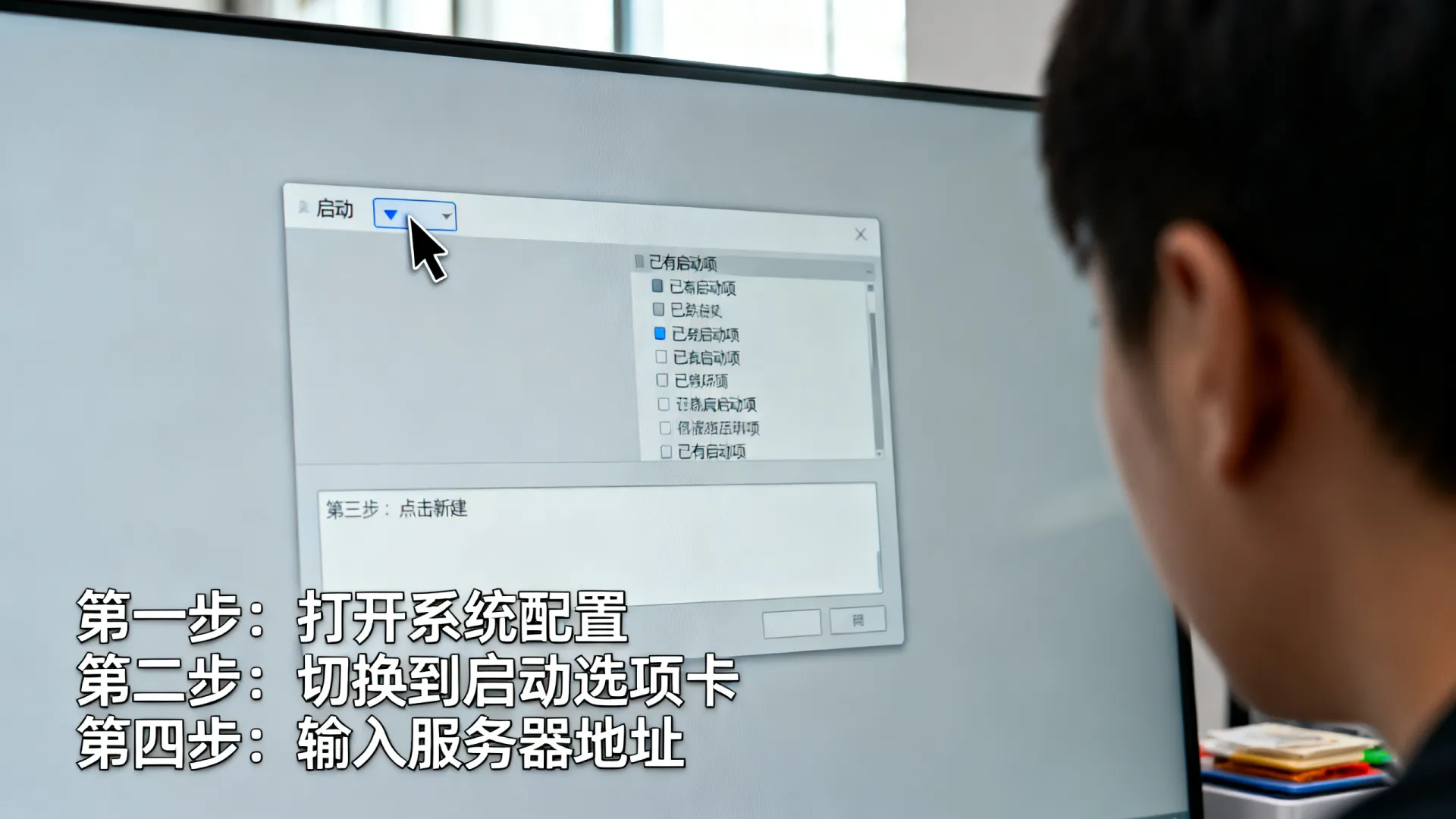 服务器地址怎么加到开始