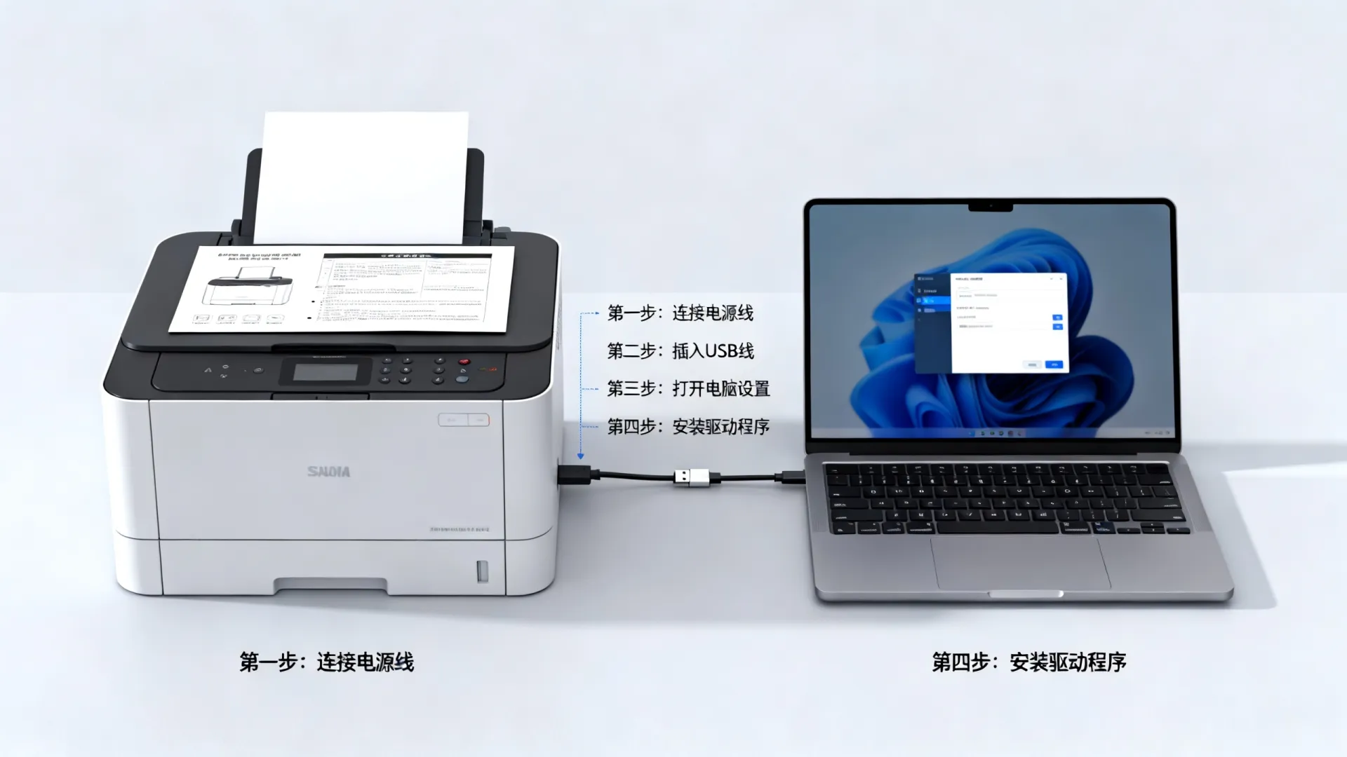 安装打印机连接电脑教程 安装打印机连接电脑教程