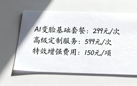 AI变脸报价是多少？专业AI变脸制作费用价格表