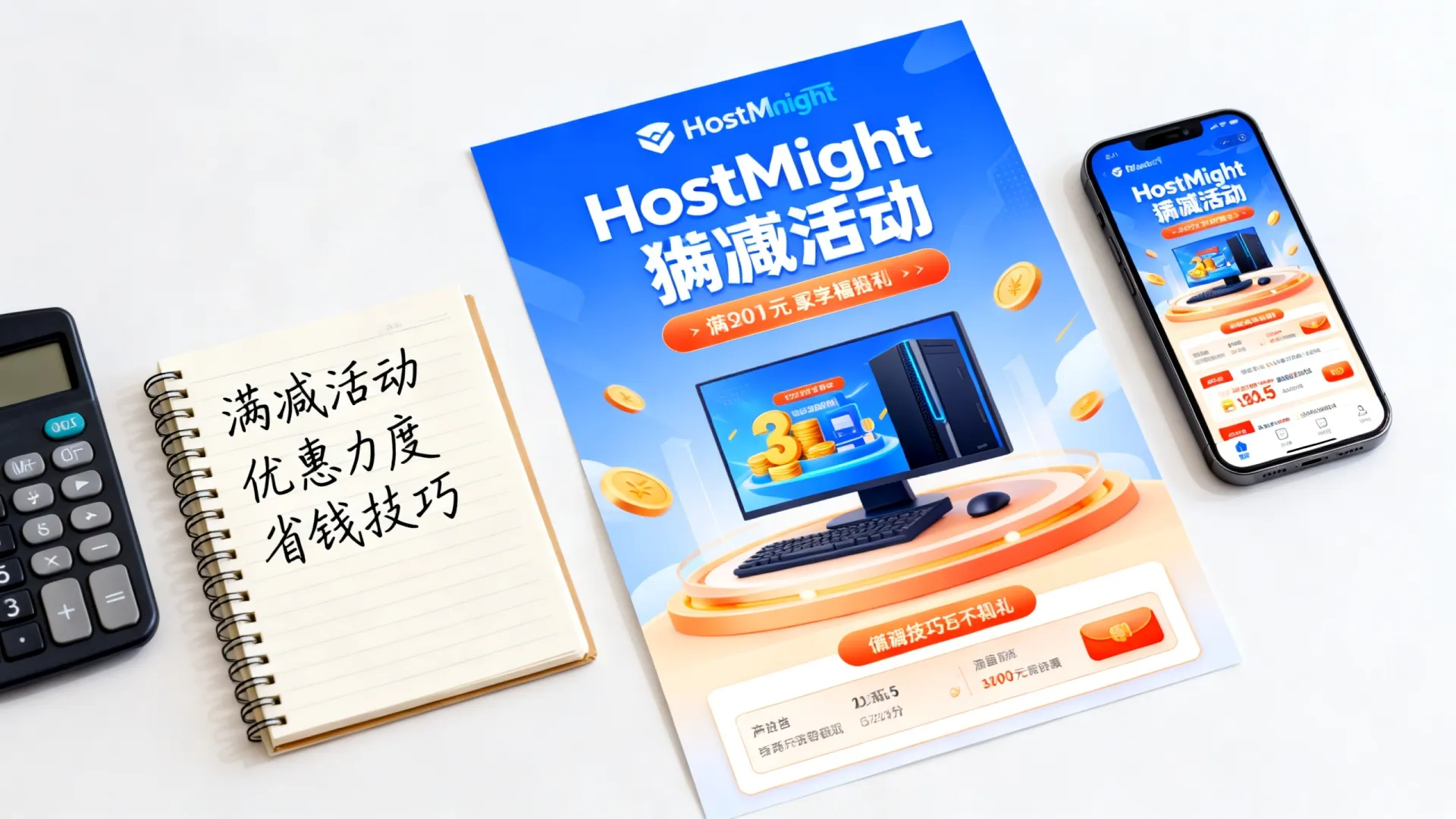 HostMight满减活动优惠力度大吗