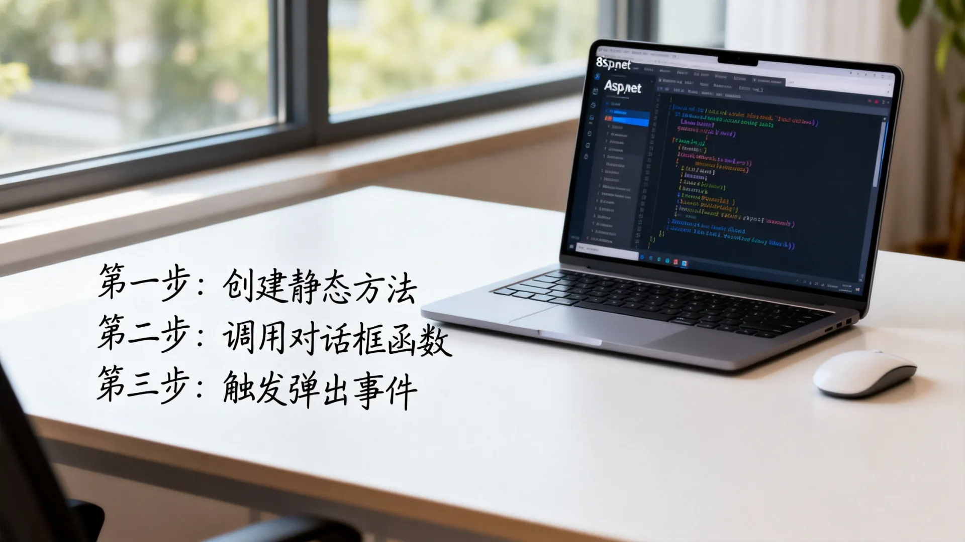 aspnet静态方法弹出对话框实现思路