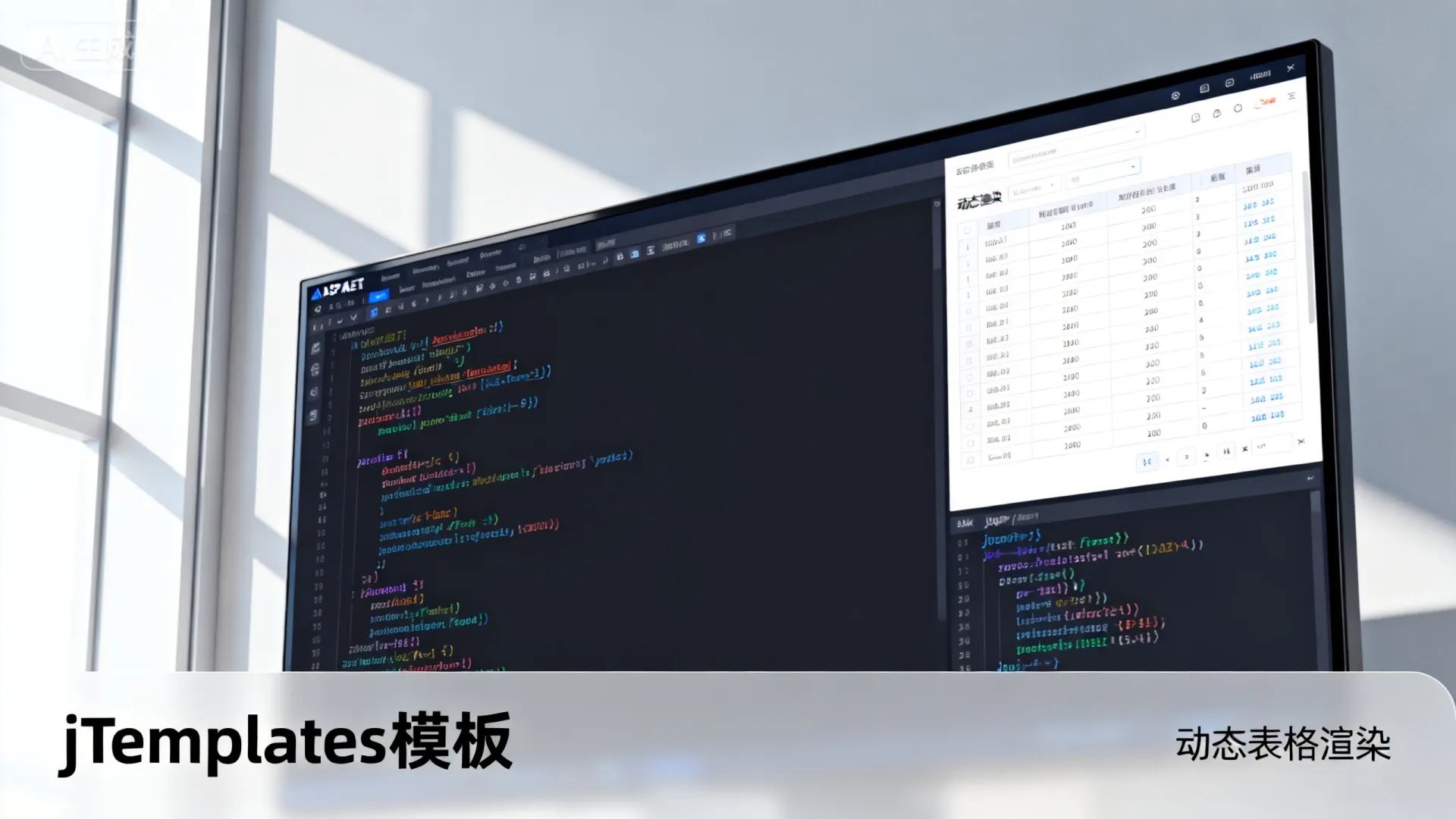 NET中利用jTemplates实现动态表格