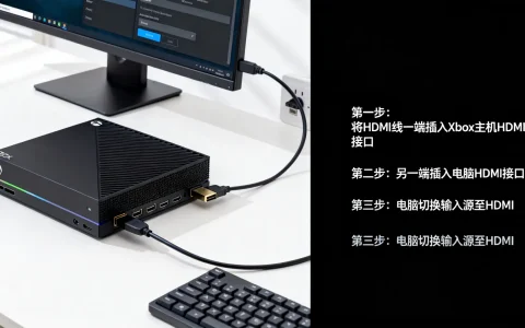 Xbox怎么连电脑，Xbox用HDMI线连电脑怎么设置？