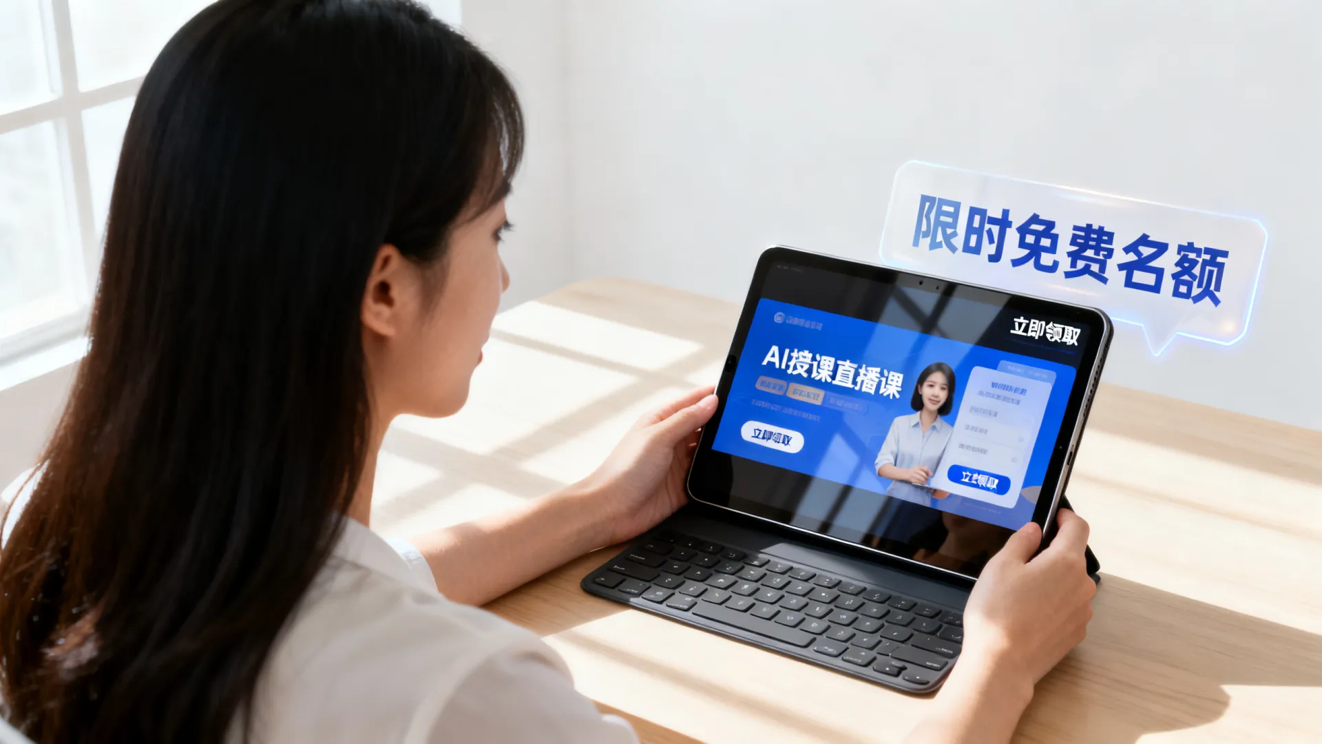 怎么领取AI授课优惠?免费直播课限时开放名额! 免费直播课限时开放名额