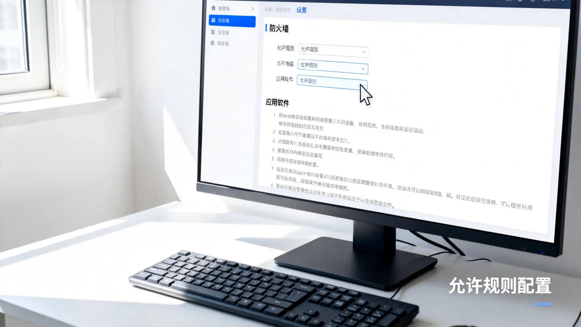 防火墙允许应用在哪设置 防火墙允许应用在哪设置
