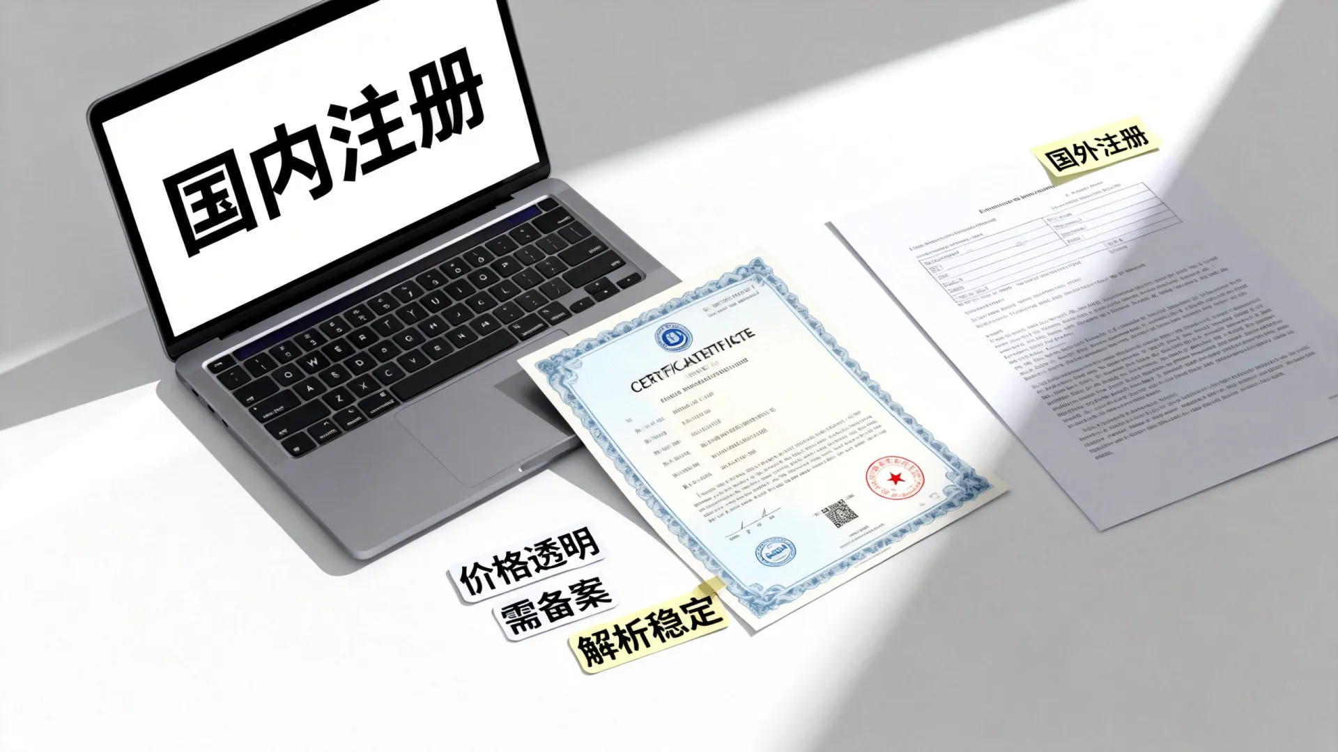 国内国外注册域名的对比
