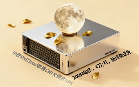 中秋VollCloud香港CMI大带宽VPS打折，200M起步，4刀/月，新续费送免？