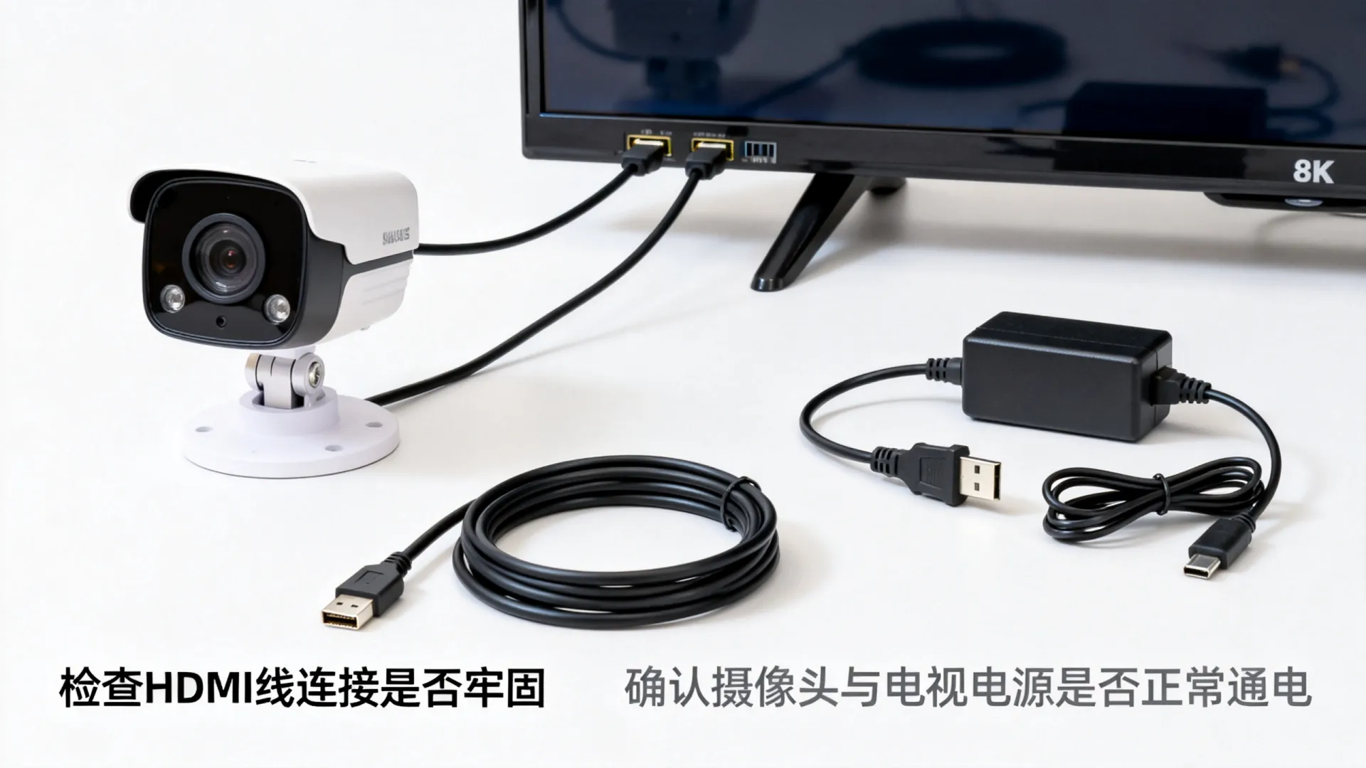 监控摄像头连接电视不出图像 监控摄像头连接电视不出图像