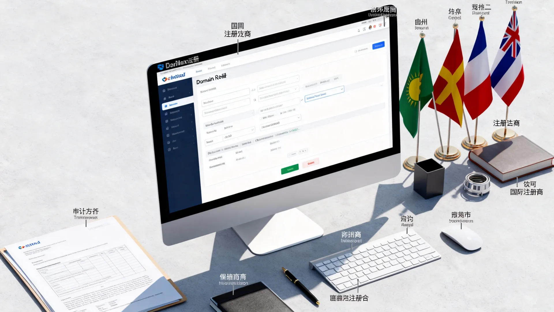 融合了核心关键词域名注册商