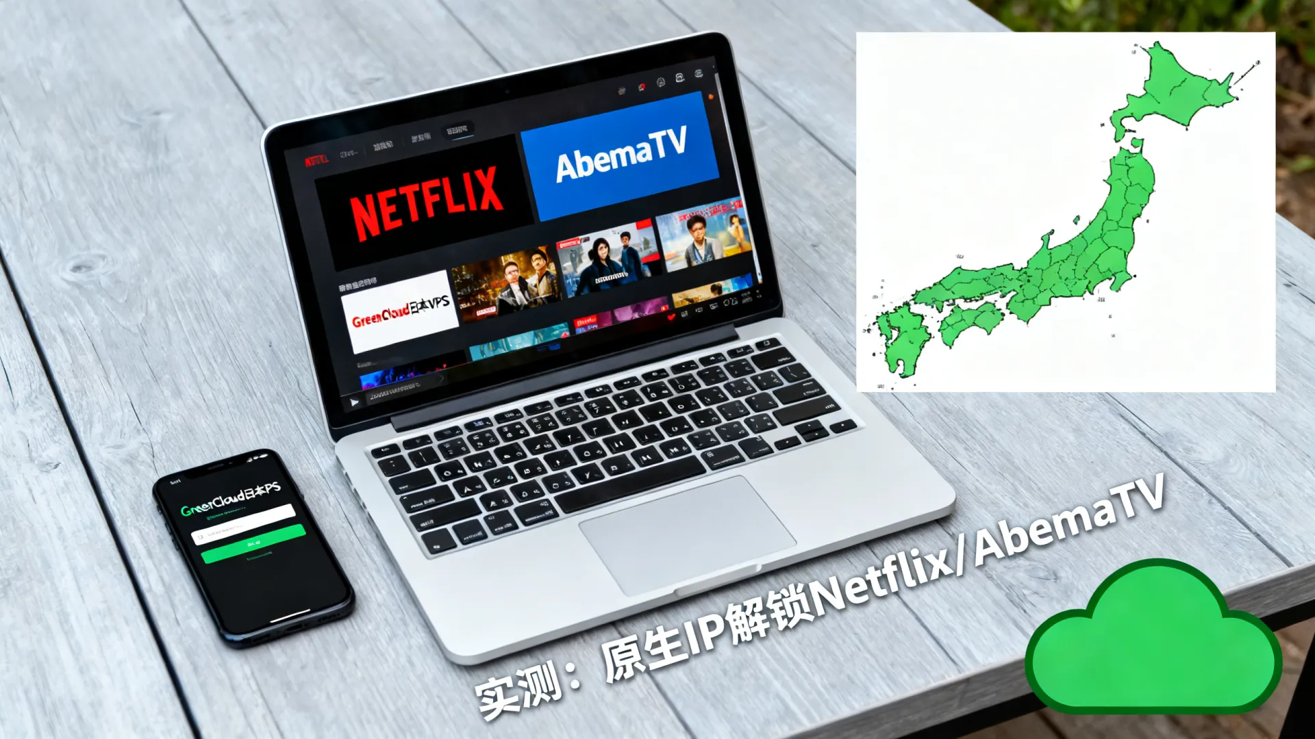 GreenCloud日本VPS实测如何?|原生IP解锁Netflix/AbemaTV GreenCloud日本VPS实测如何
