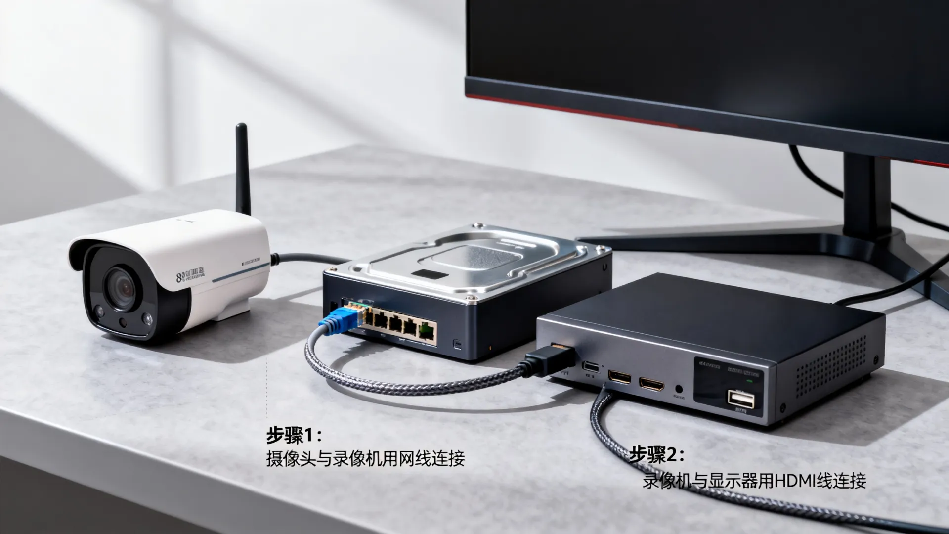 监控摄像头如何连接网络硬盘视频 监控摄像头如何连接网络硬盘视频