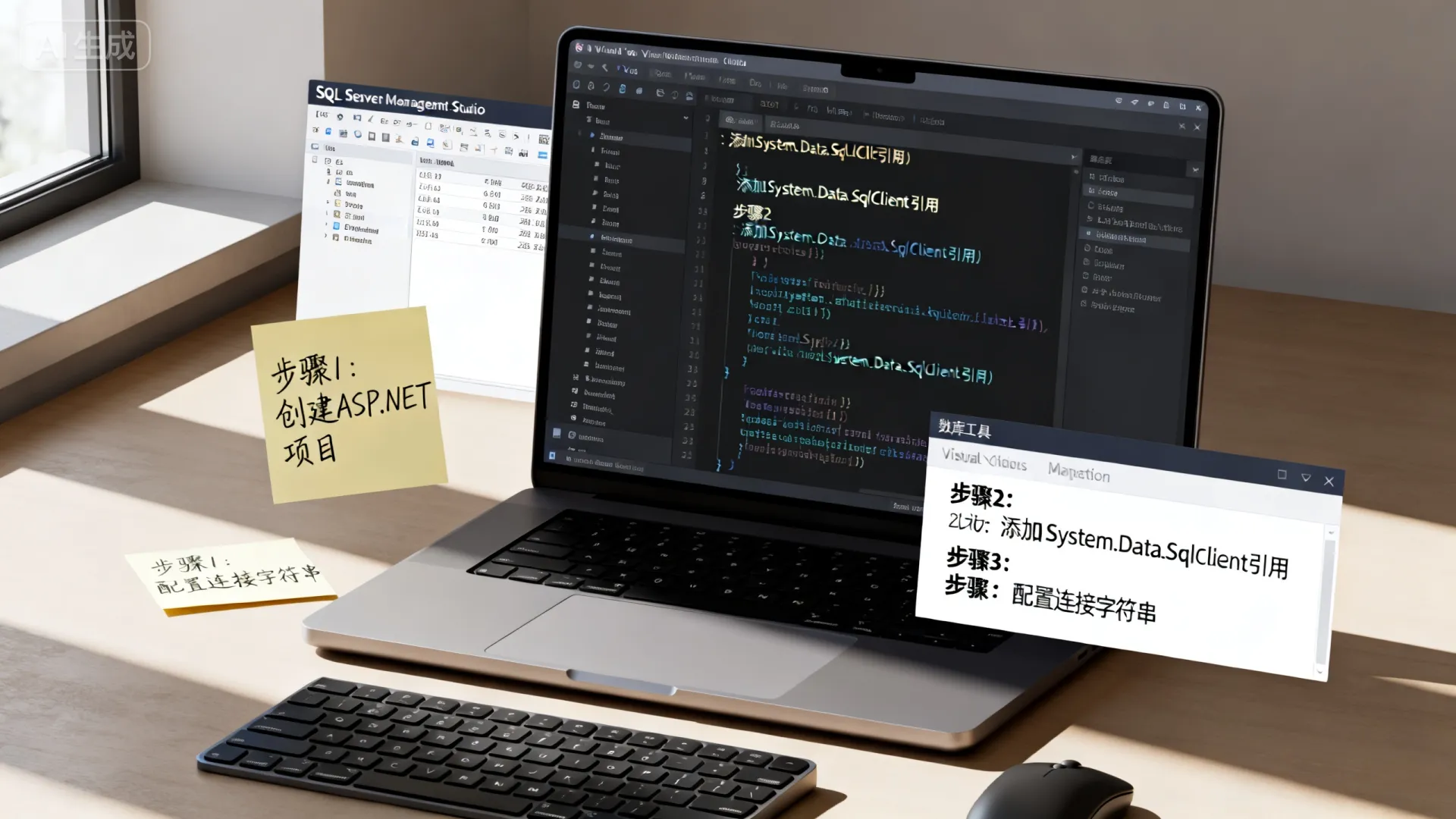 ASP.NET如何连接SQL Server数据库？详细步骤教程