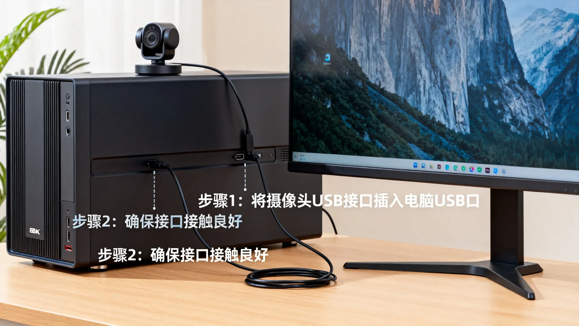 台式电脑怎么连接摄像头 台式电脑怎么连接摄像头