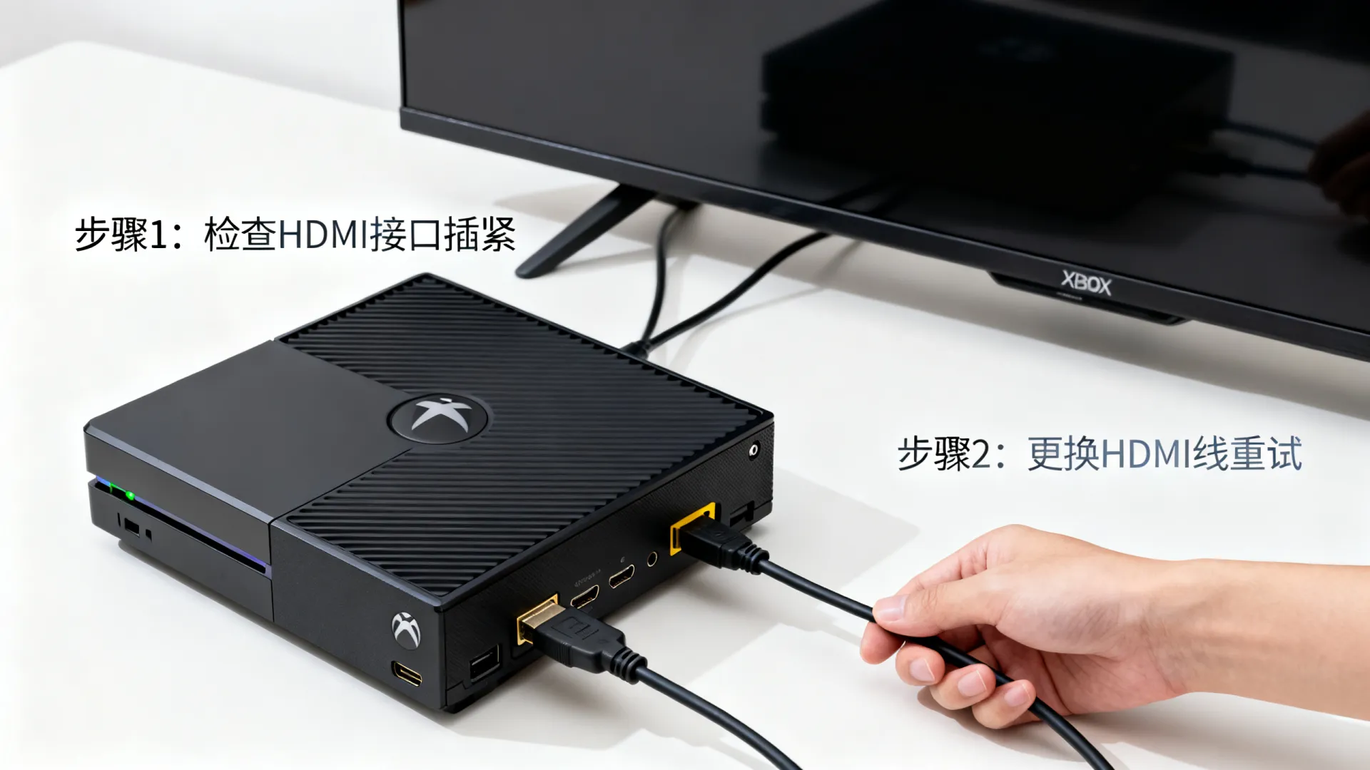 xbox连接电视无信号 xbox连接电视无信号
