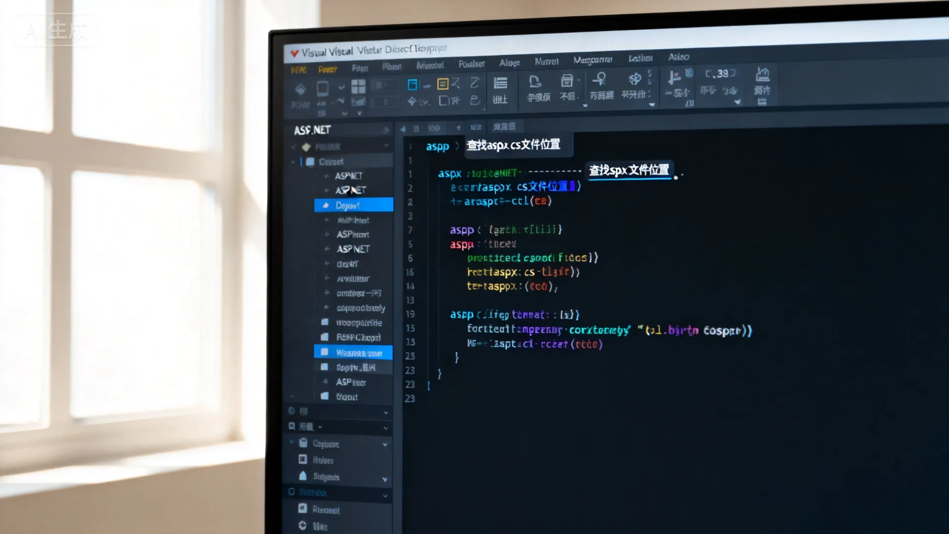 ASP.NET中aspx.cs文件的位置如何查找? ASP.NET中aspx.cs文件的位置如何查找?