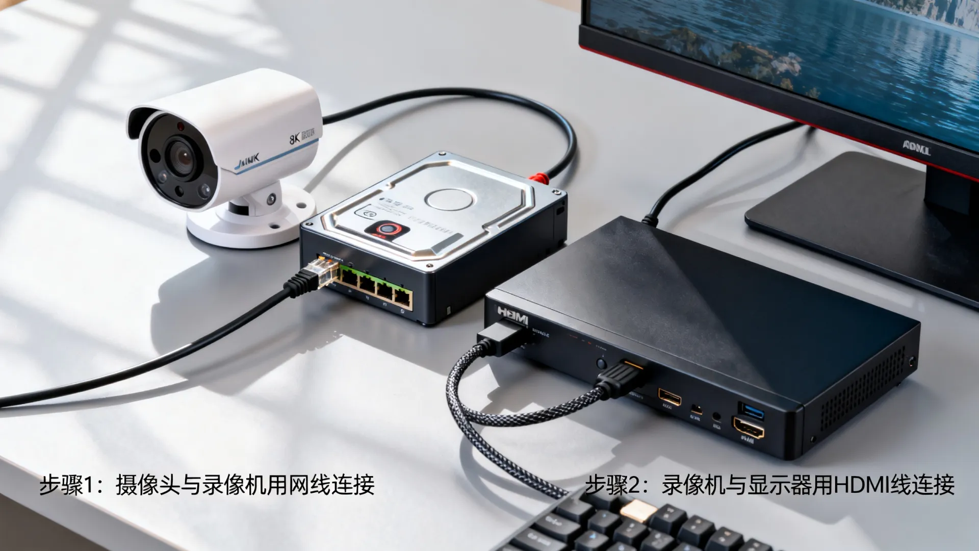 监控摄像头如何连接网络硬盘视频 监控摄像头如何连接网络硬盘视频