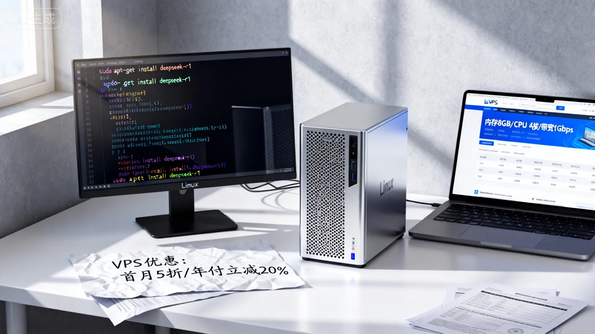 DeepSeek-R1私有化部署教程 | Linux服务器搭建AI大语言模型 - VPS评测 - 国外VPS，国外VPS商家，评测及优惠