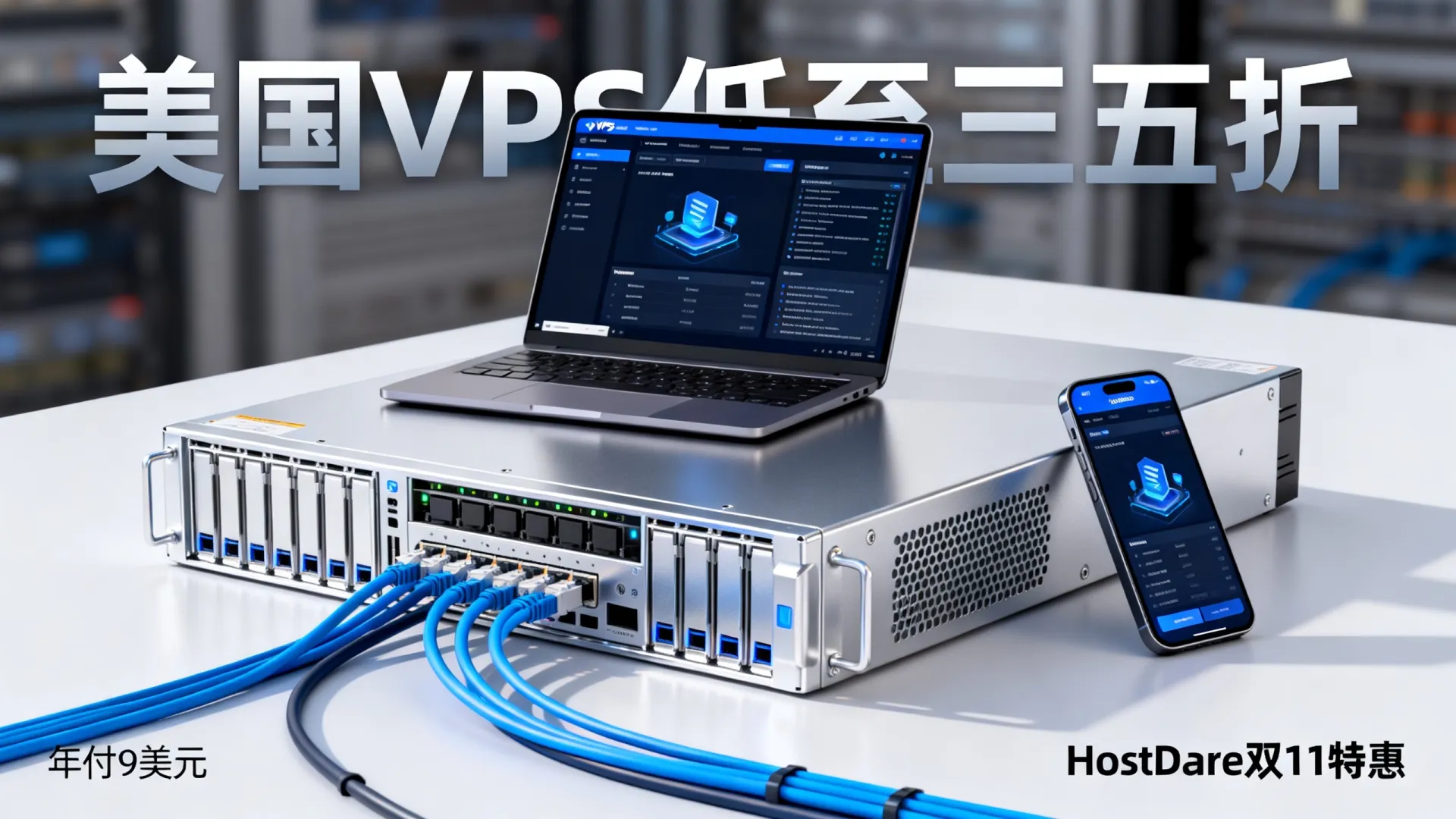 HostDare 年终双11活动 美国VPS低至三五折年付低至9美元左右 - VPS评测 - 国外VPS,国外VPS商家,评测及优惠 HostDare 年终双11活动 美国VPS低至三五折年付低至9美元左右 - VPS评测 - 国外VPS,国外VPS商家,评测及优惠