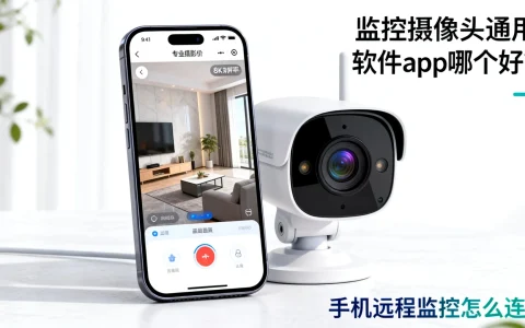 监控摄像头通用软件app哪个好？手机远程监控怎么连？