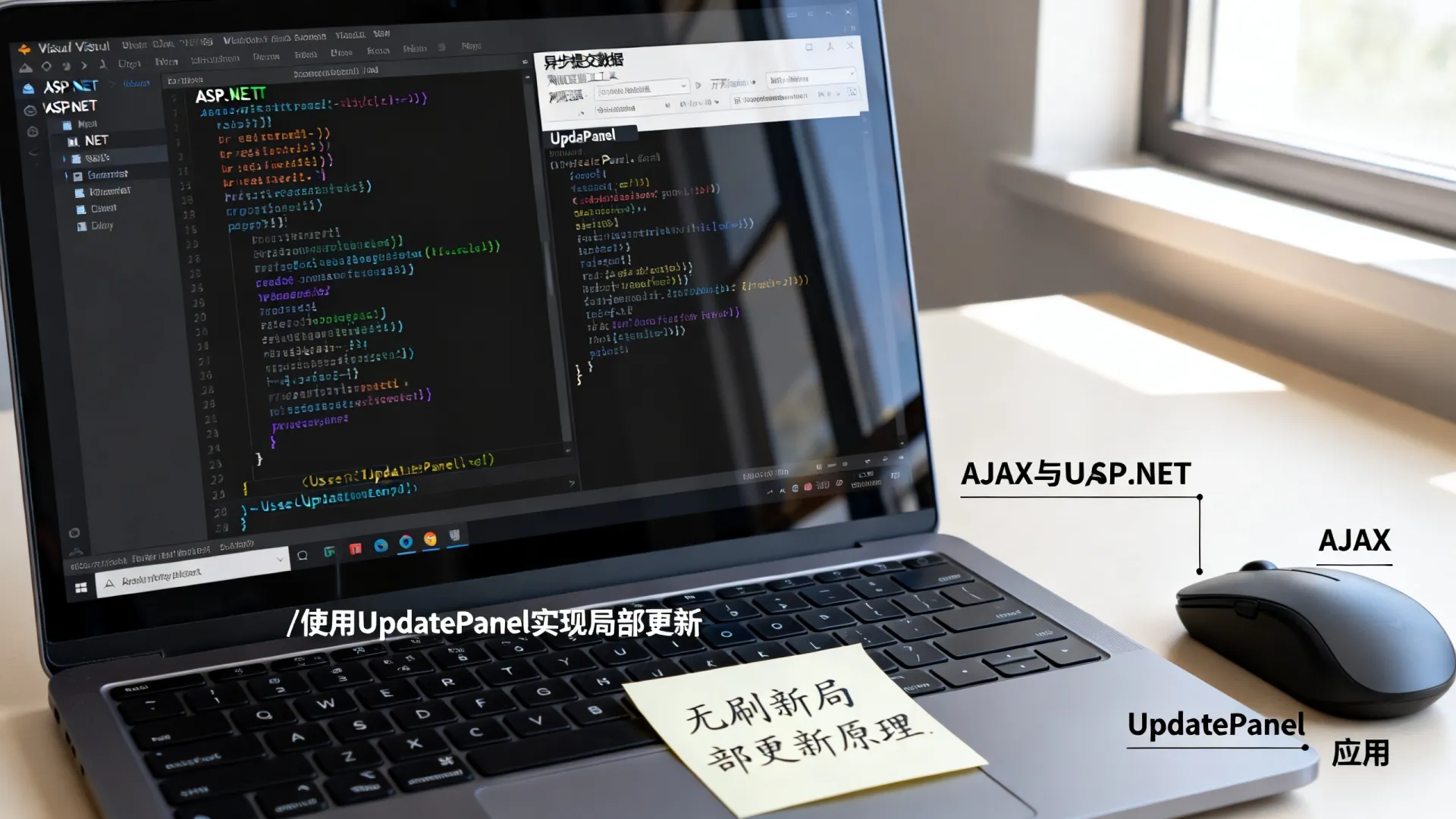 如何实现ASP.NET无刷新局部更新?异步提交数据AJAX与UpdatePanel应用 异步提交数据AJAX与UpdatePanel应用
