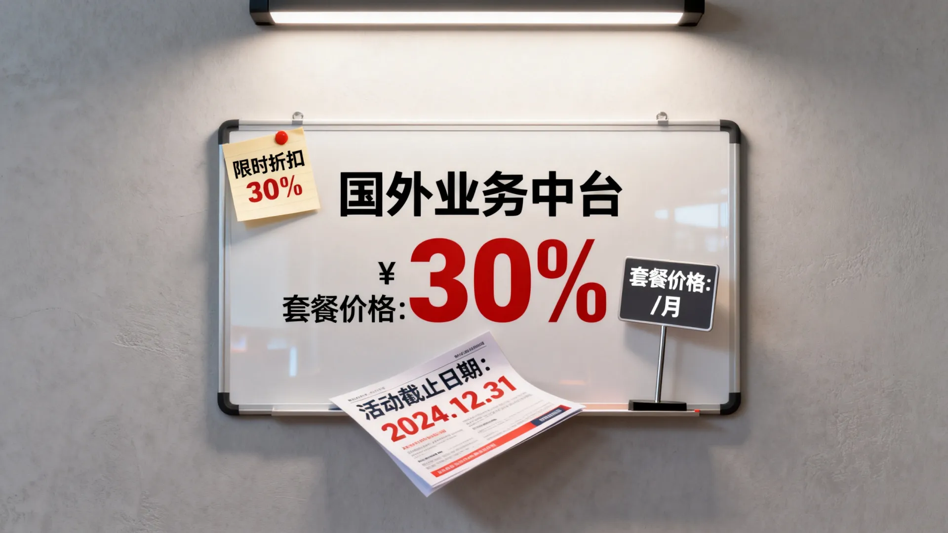 国外业务中台促销
