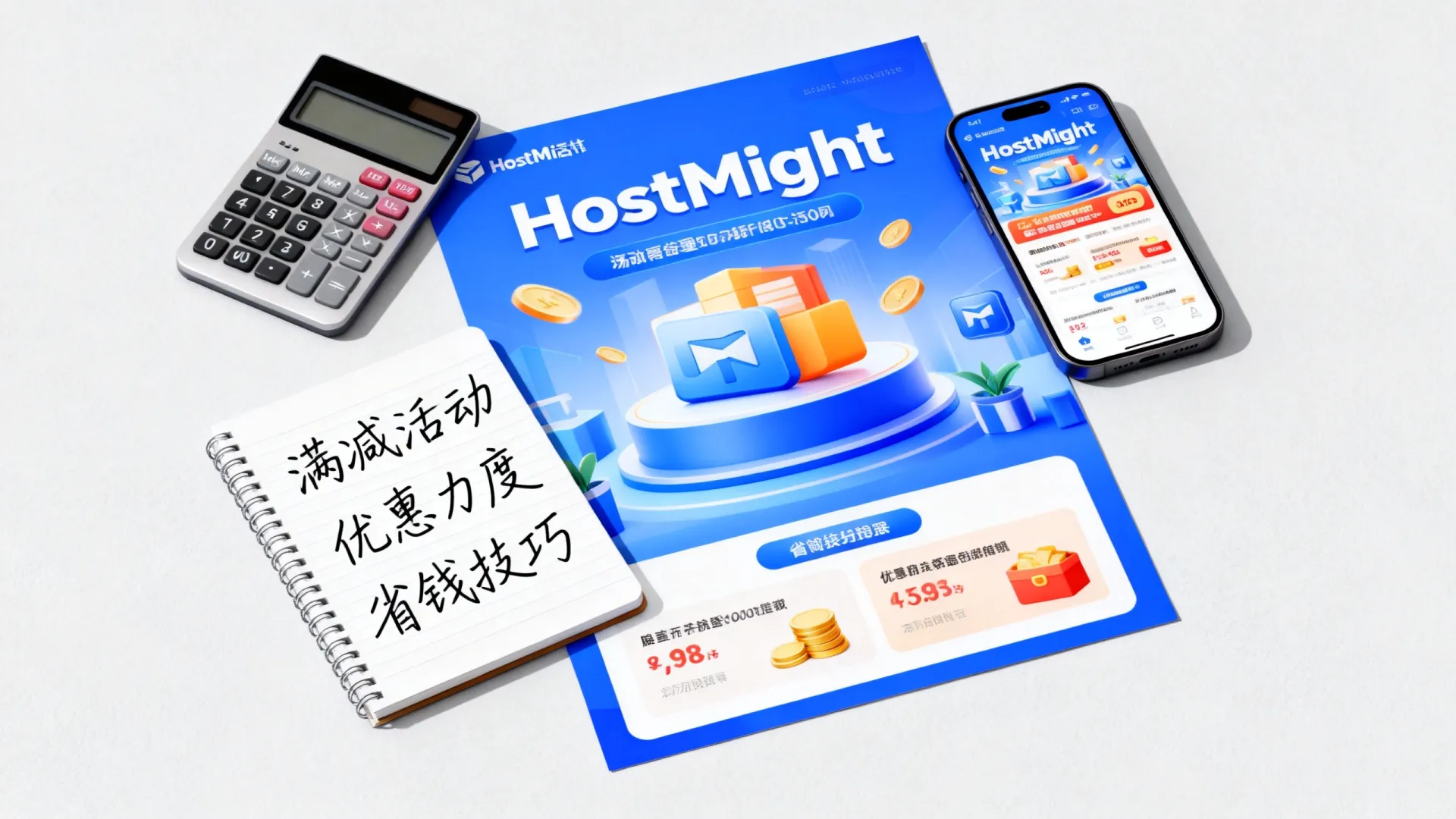 HostMight满减活动优惠力度大吗