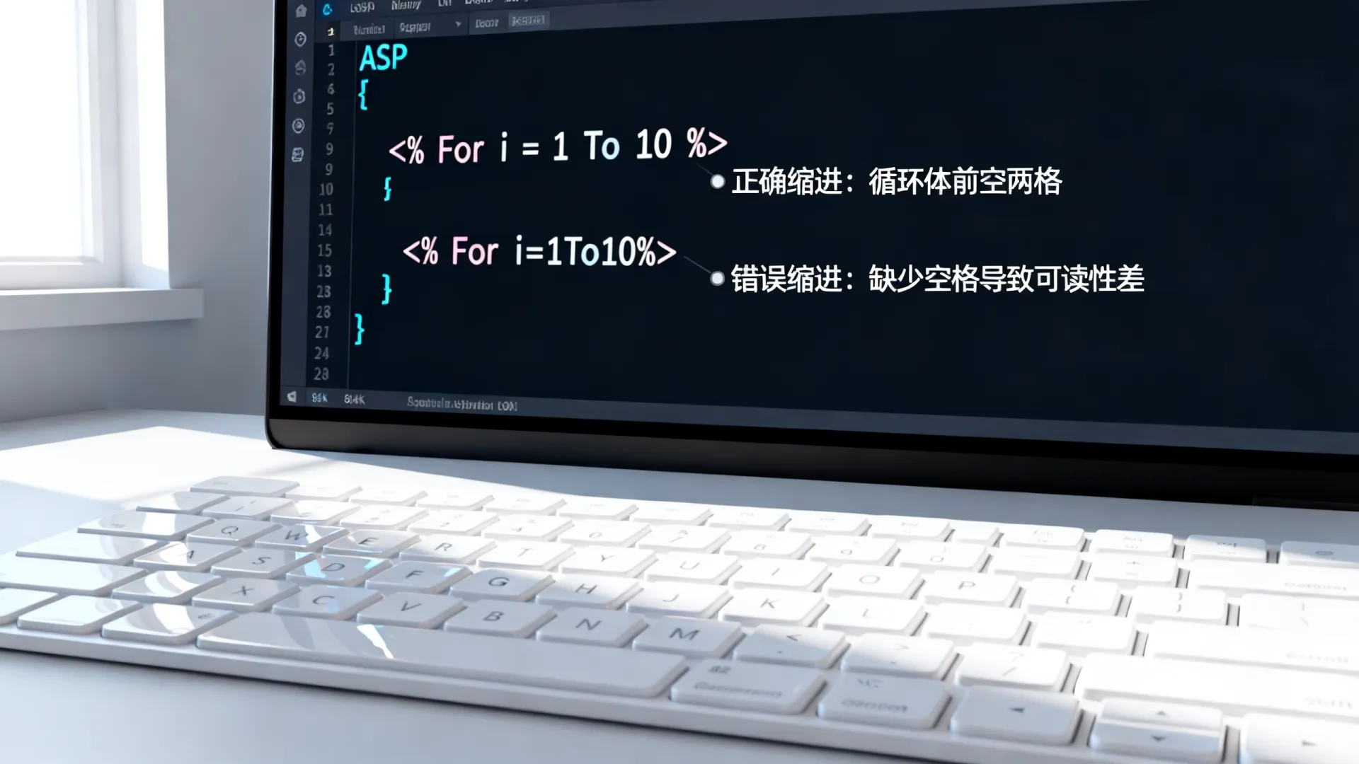 asp中代码缩进 asp中代码缩进