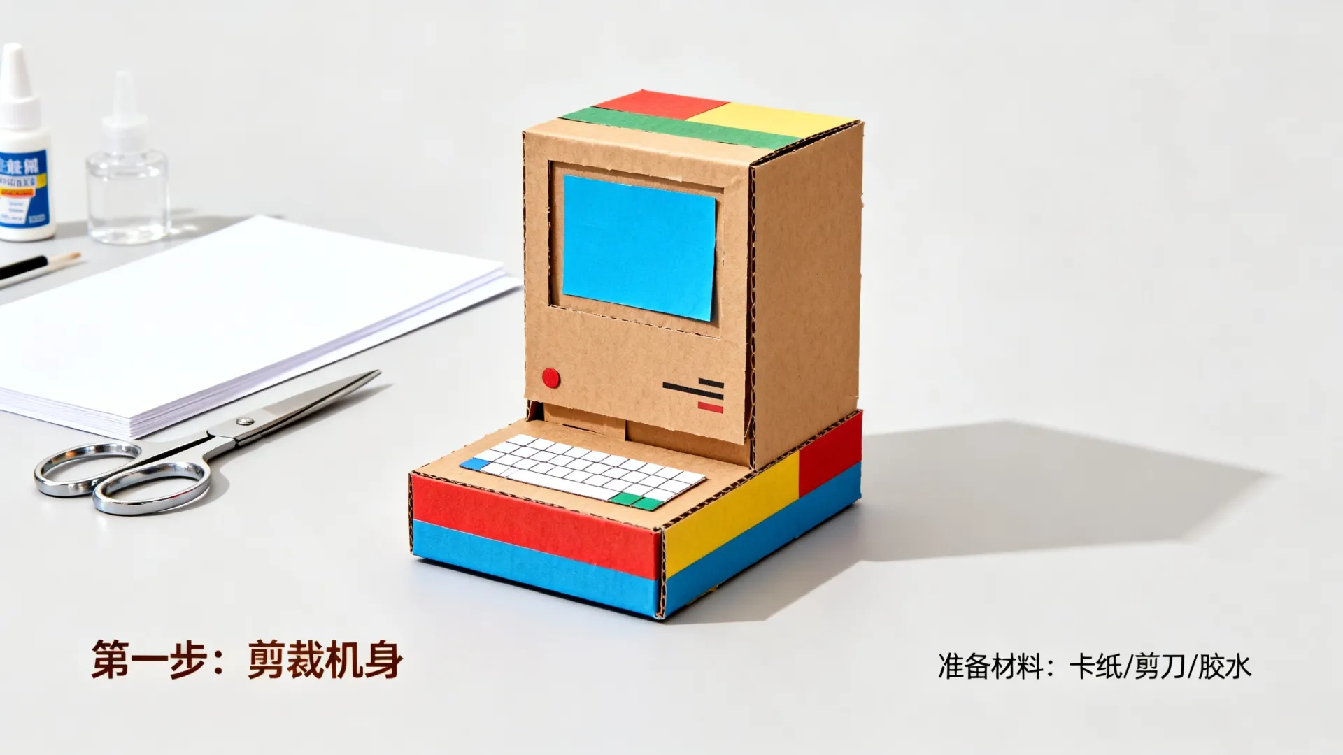 用纸做迷你小电脑 用纸做迷你小电脑