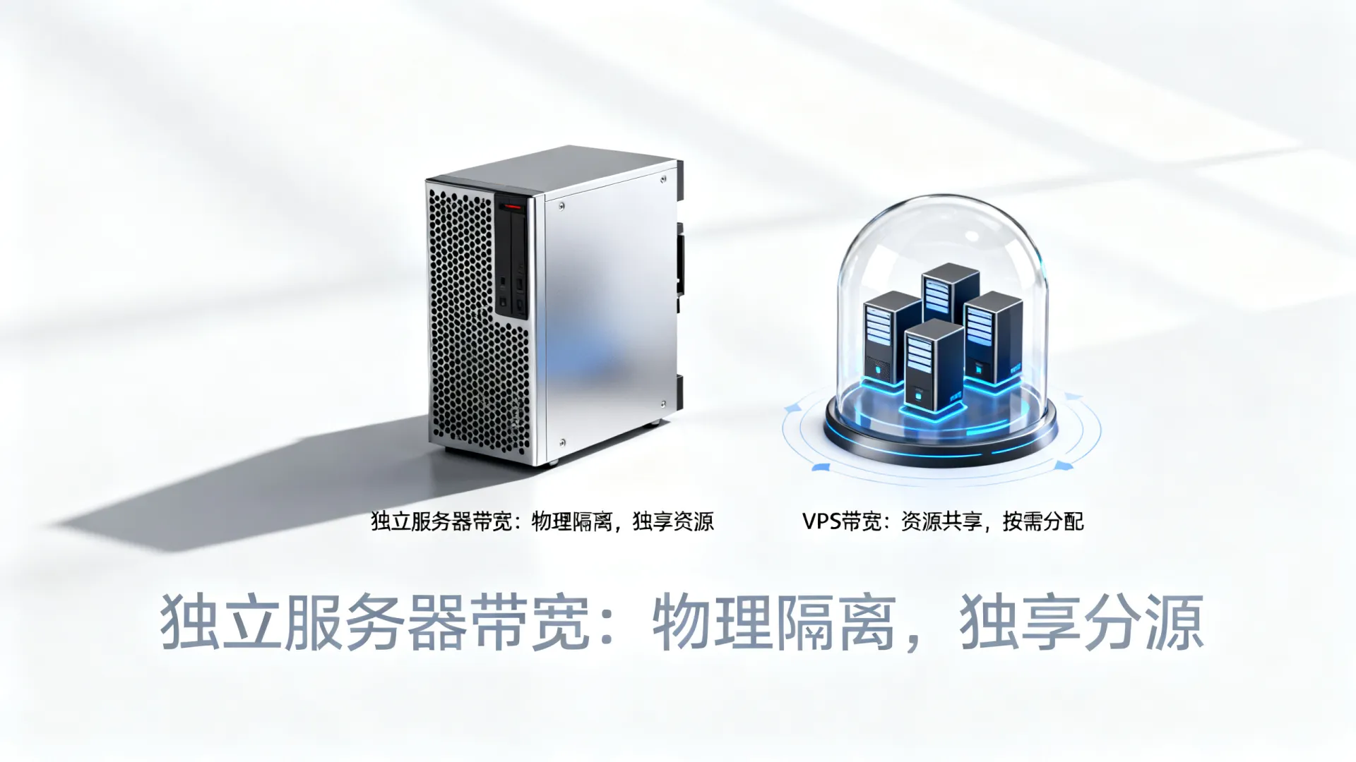 独立服务器带宽和VPS带宽区别在哪? 独立服务器带宽和VPS带宽区别在哪