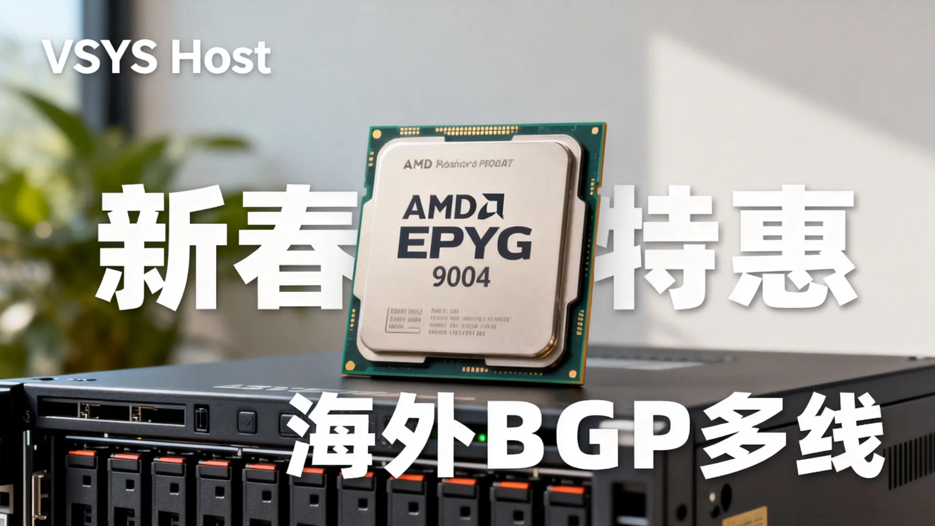 新春特惠 海外BGP多线 VSYS.host - AMD EPYC 9004,流量无封顶 新春特惠 海外BGP多线 VSYS