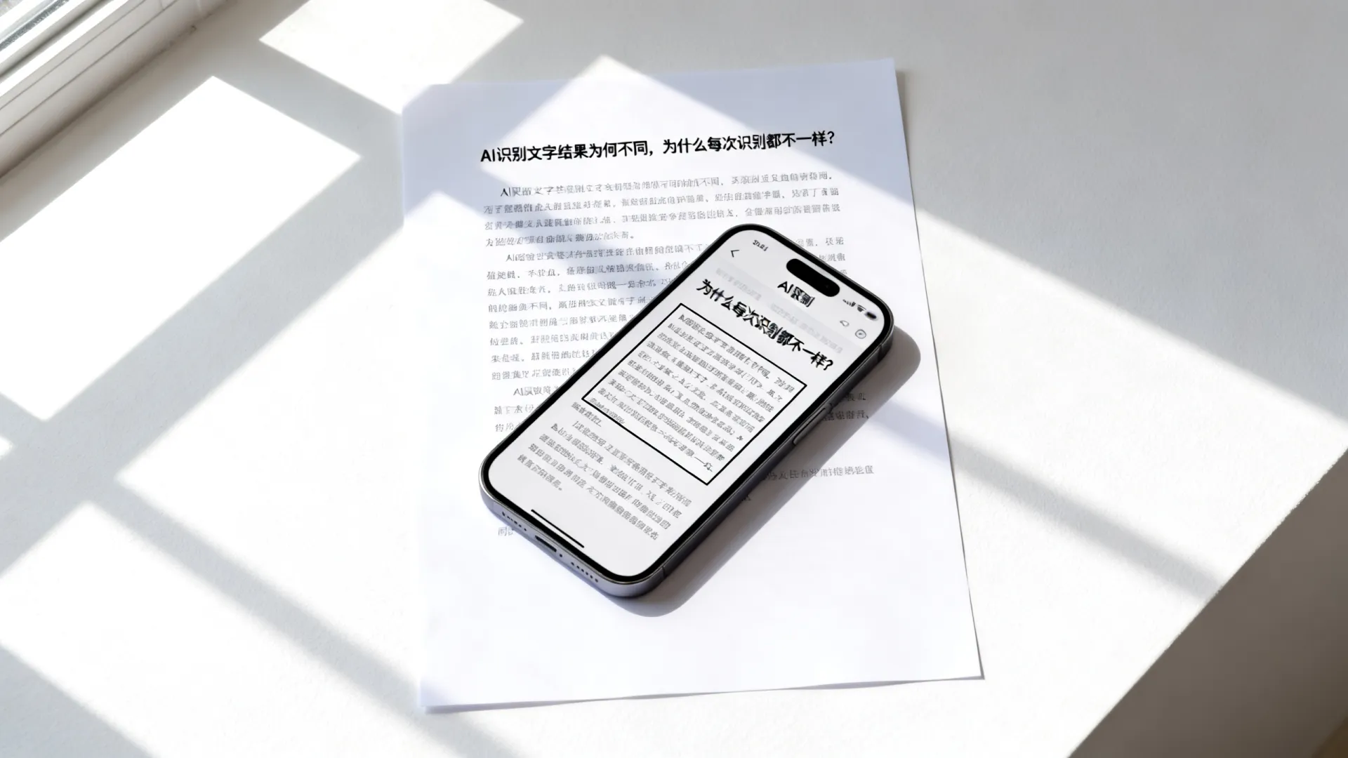 AI识别文字不同 AI识别文字不同