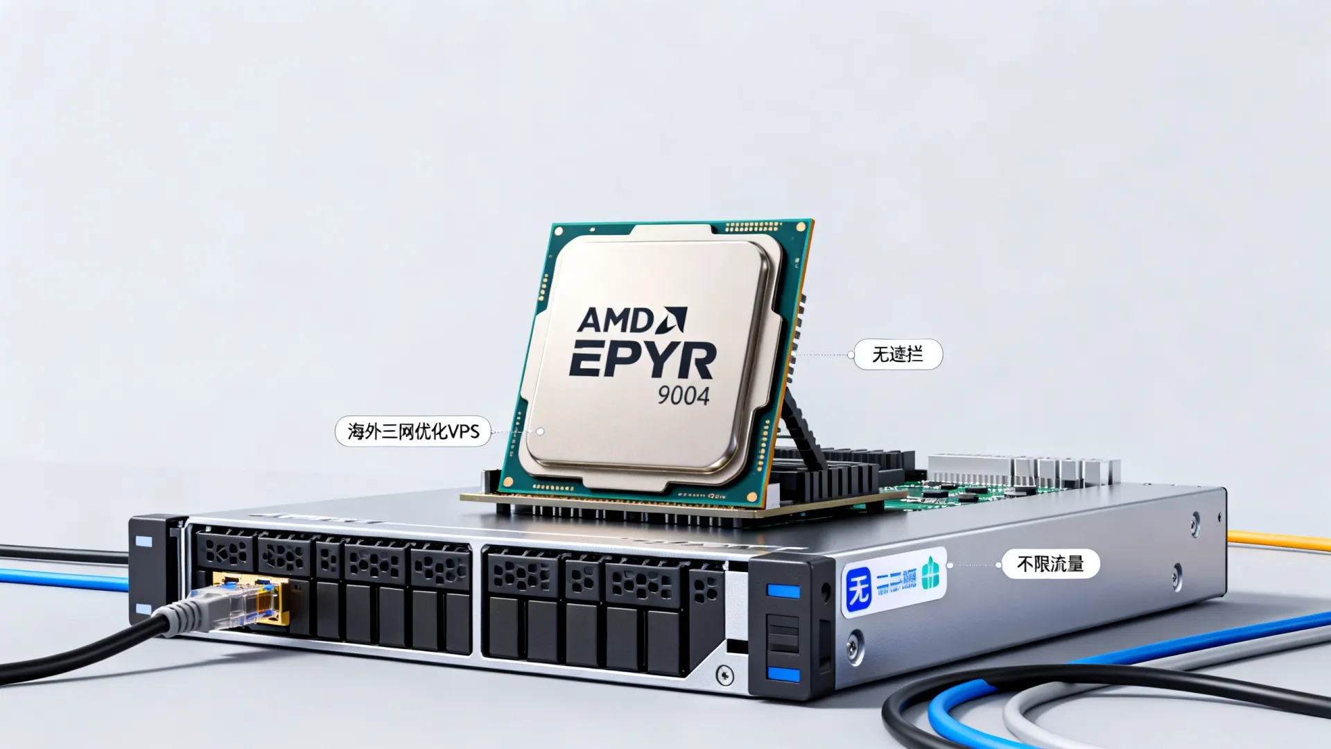海外三网优化 无限流量VPS - AMD EPYC 9004,不限制流量 海外三网优化 无限流量VPS