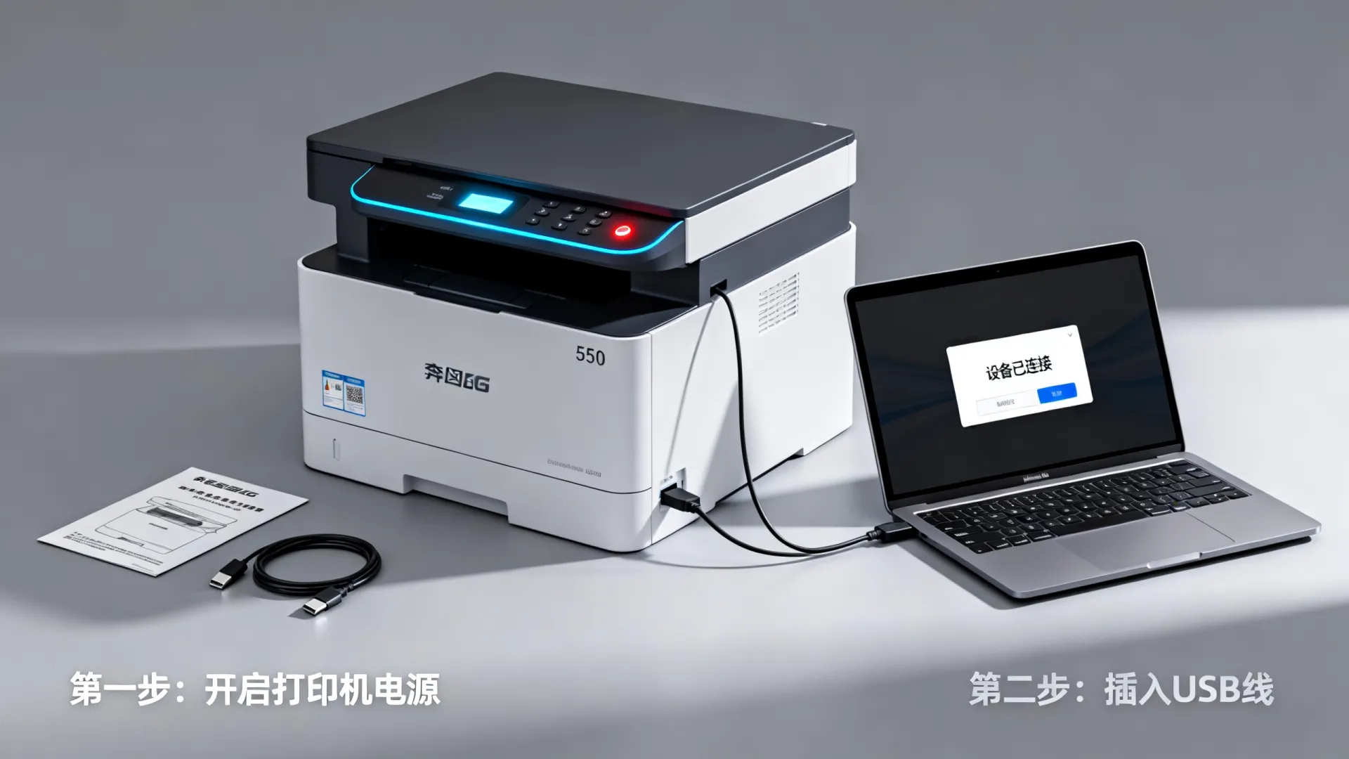 奔图打印机6500怎么连接电脑 奔图打印机6500怎么连接电脑