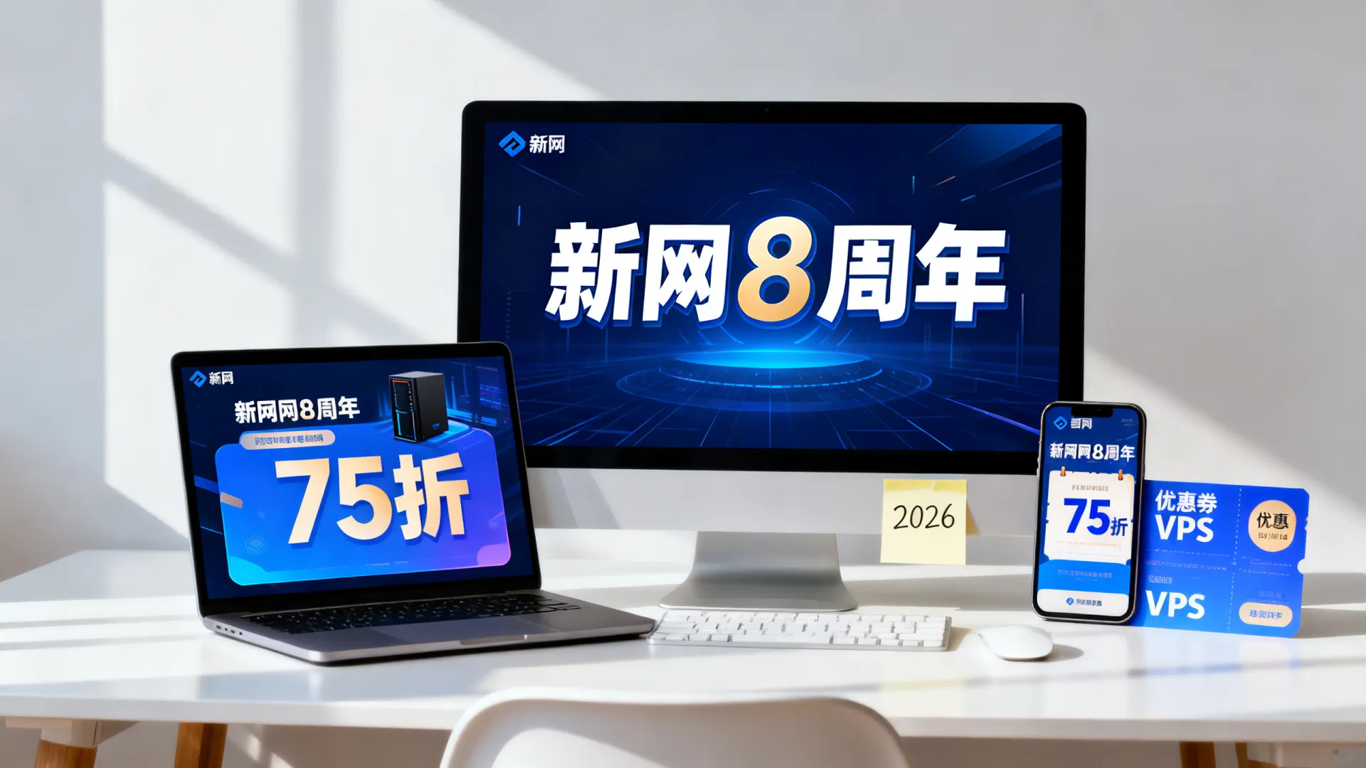 新网8周年低配VPS如何抢75折?,新网vps优惠活动2026 新网8周年低配VPS如何抢75折
