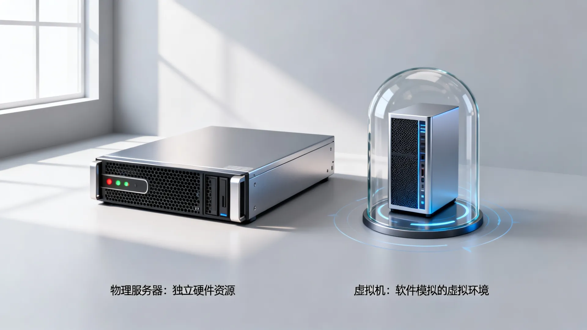服务器和虚拟机有区别吗 服务器和虚拟机有区别吗