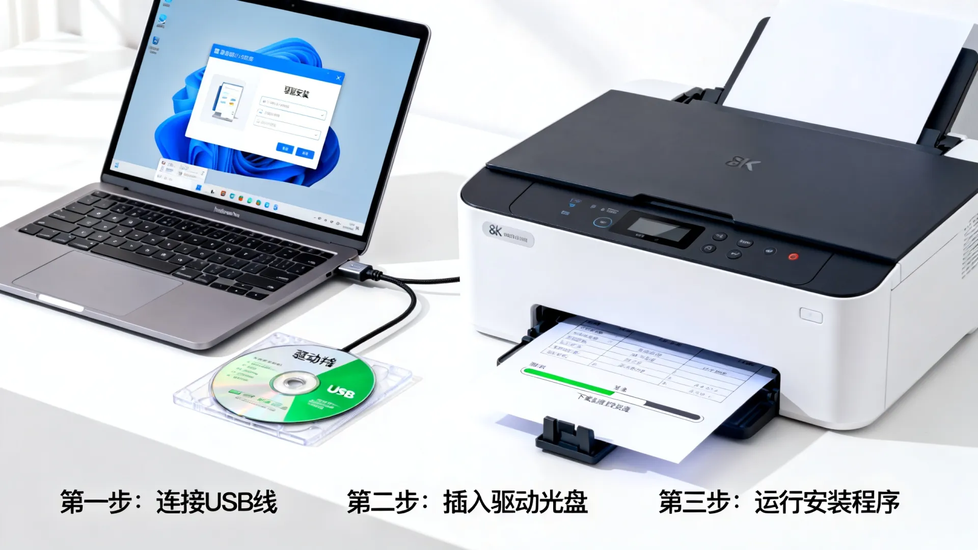 打印机连接电脑怎么安装驱动 打印机连接电脑怎么安装驱动