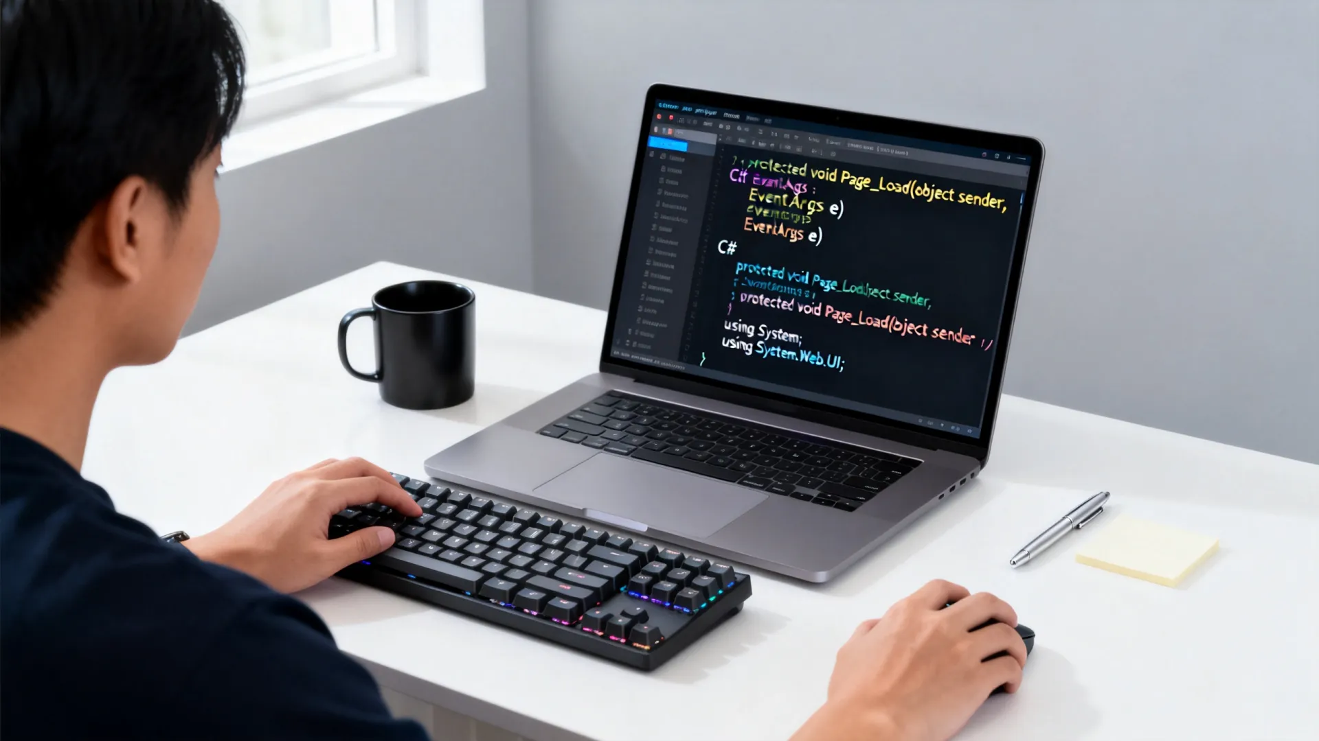 在ASP.NET Web应用程序中，如何使用C在aspx页面编写高效的方法？