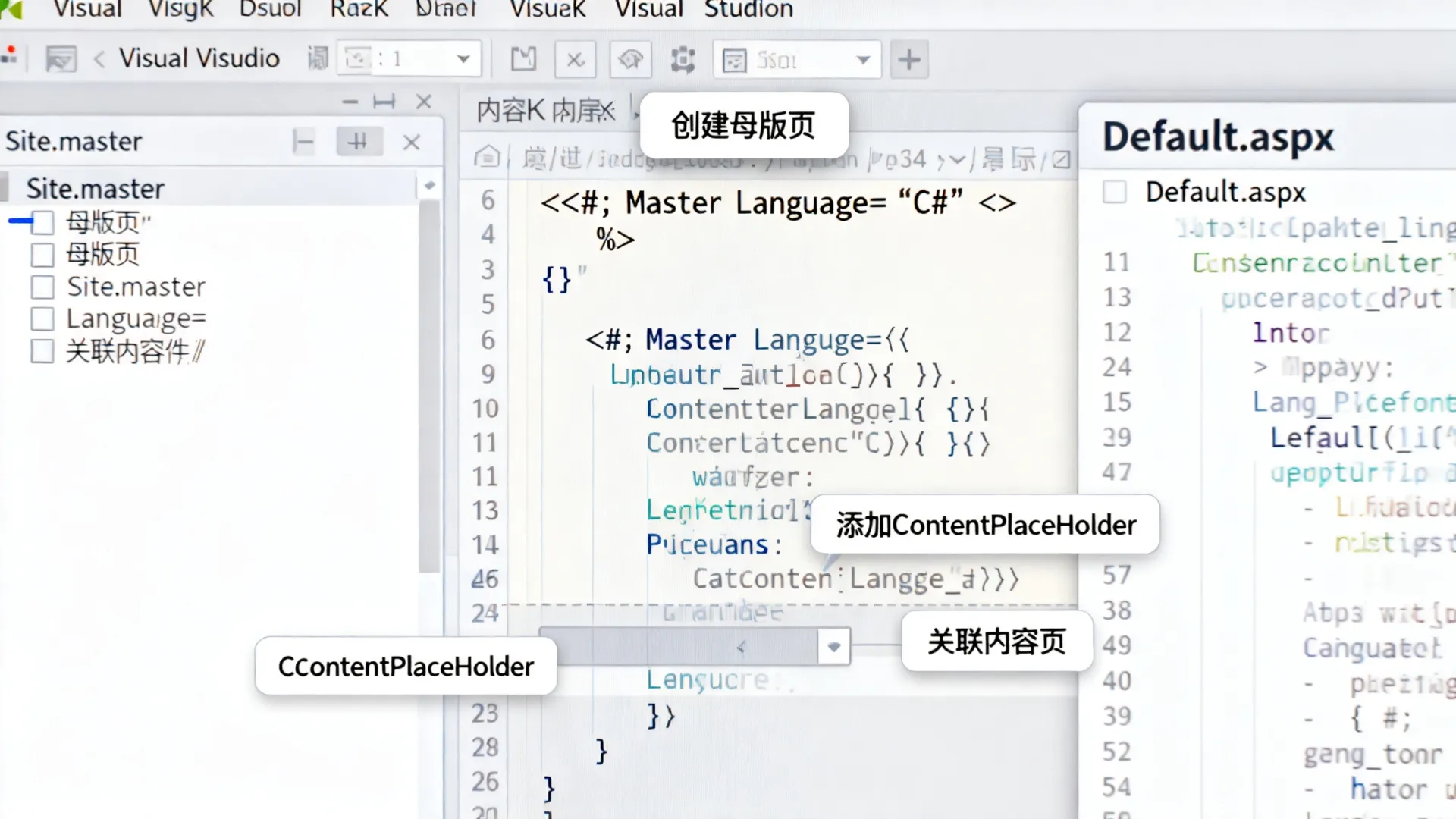 aspnet母版页如何使用